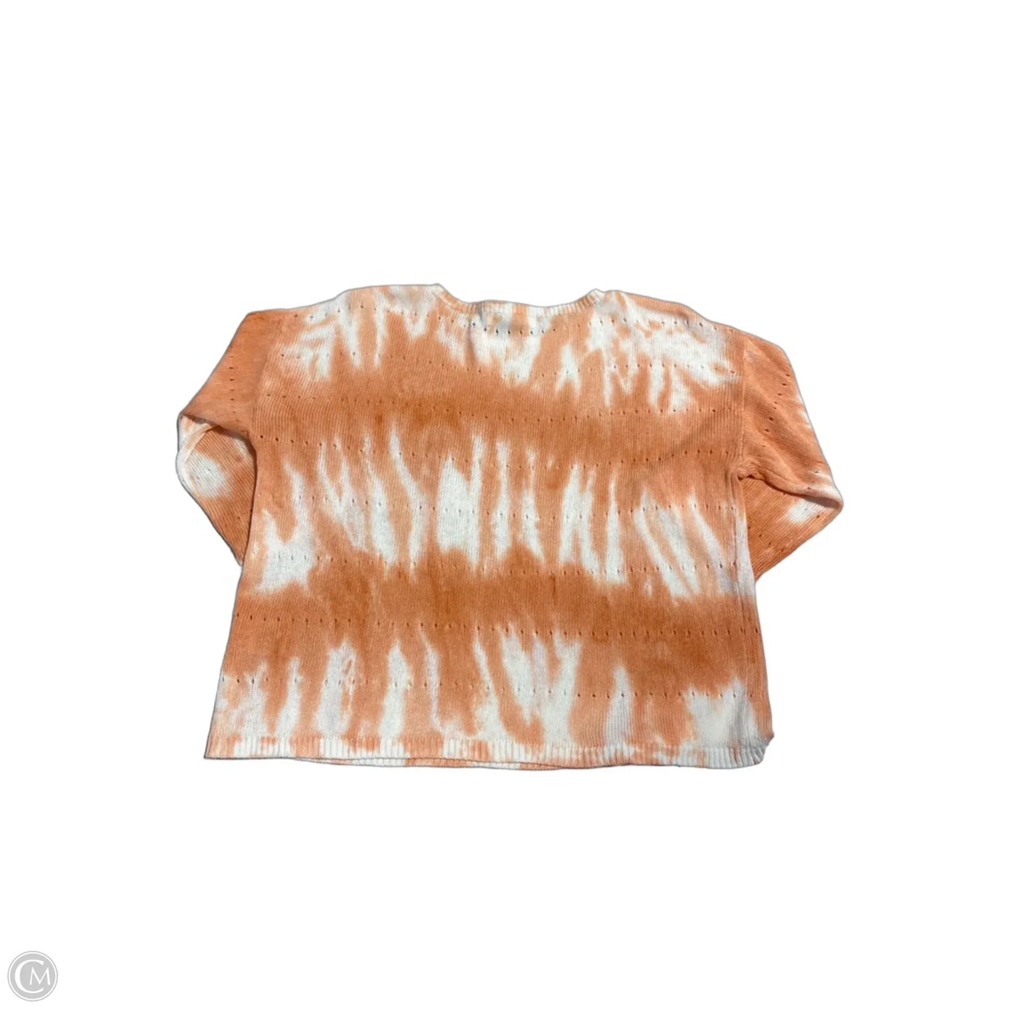 Top 3/4 Sleeve By Skyes The Limit In Orange & White, Size: Xl