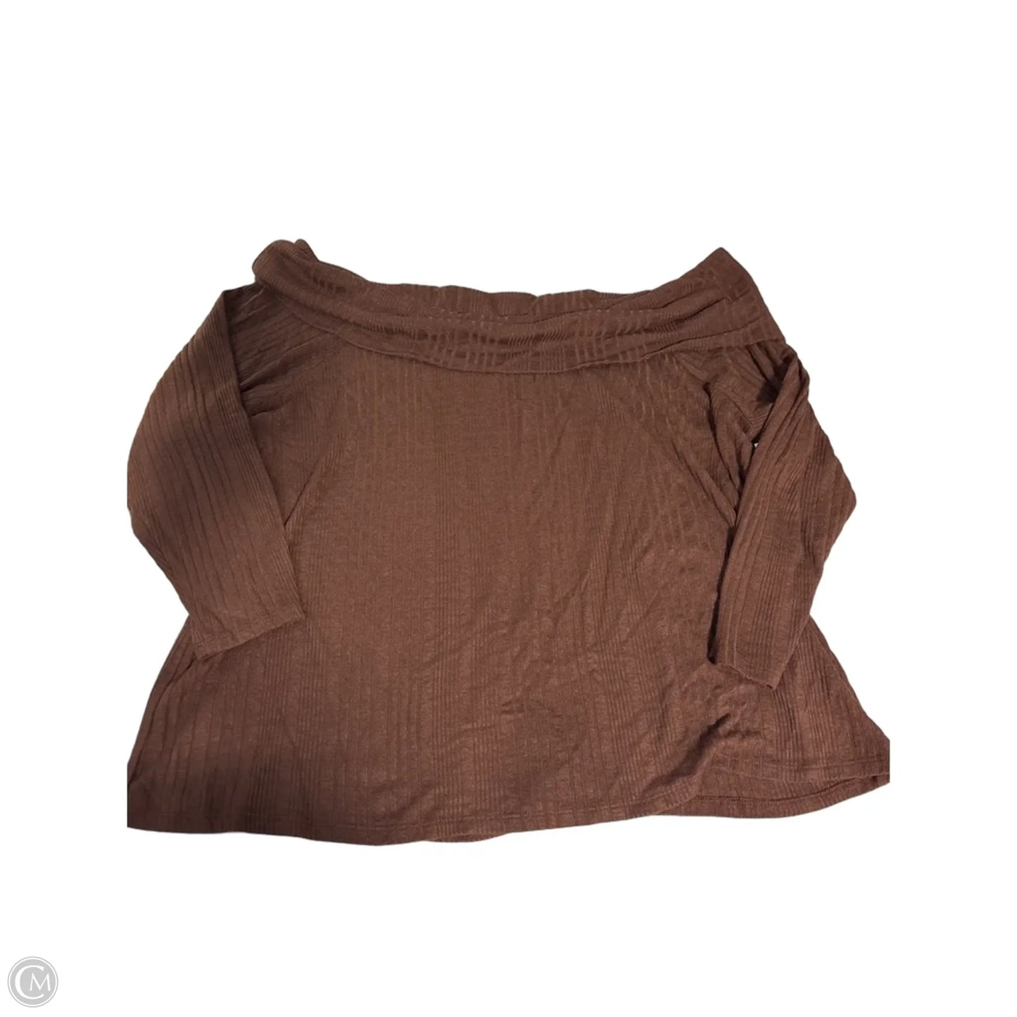 Top Long Sleeve By Lane Bryant In Brown, Size: 3x