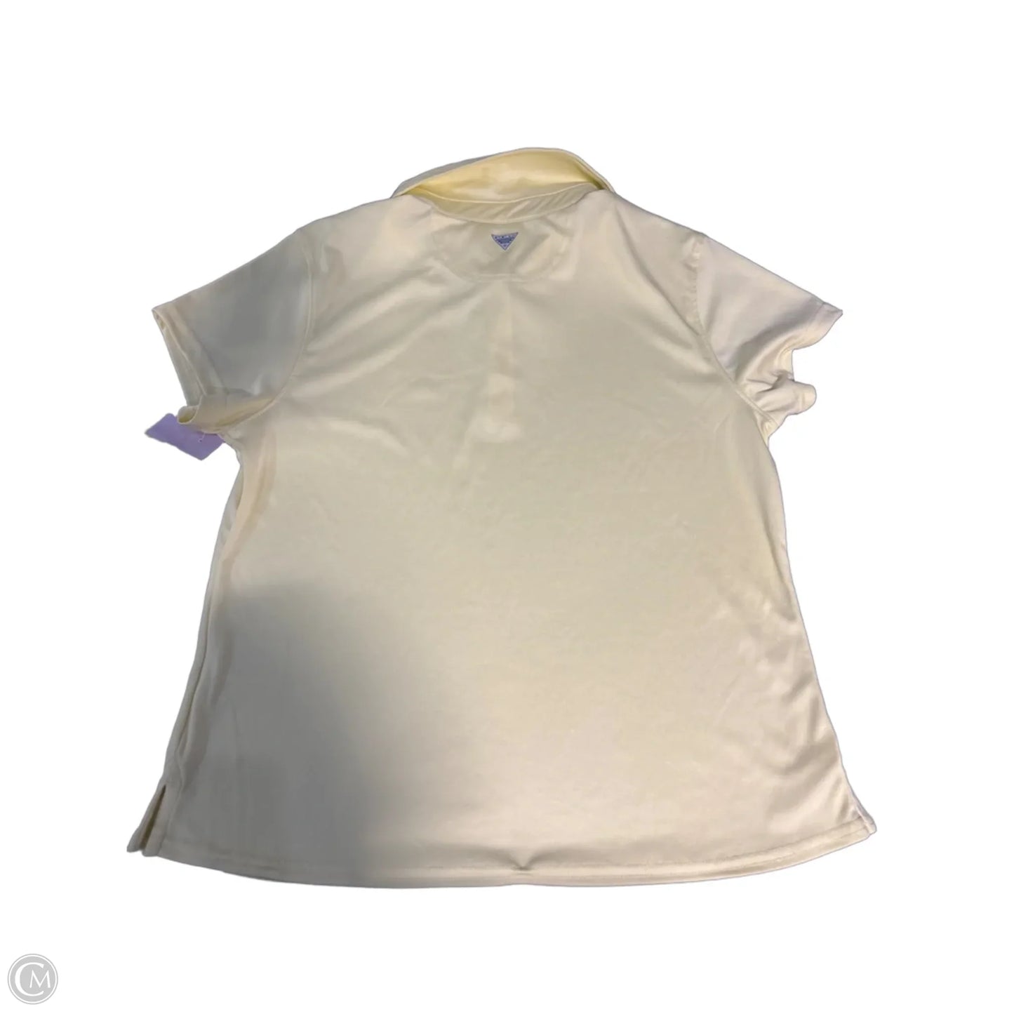 Top Short Sleeve By Columbia In Yellow, Size: M