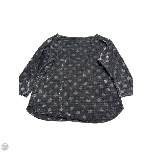 Top Long Sleeve By Nally And Millie In Black, Size: Xl