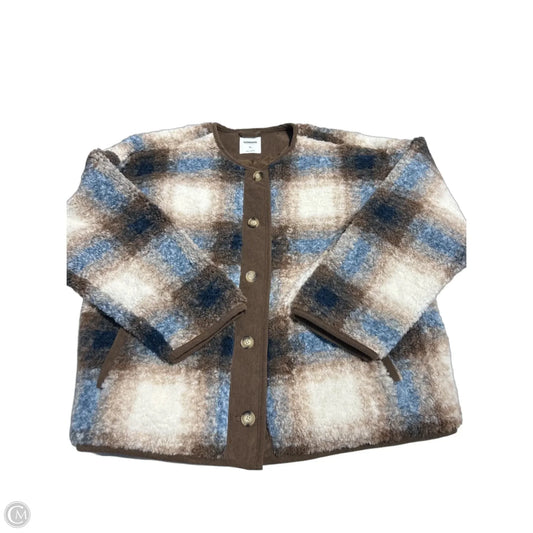 Coat Faux Fur & Sherpa By Sonoma In Brown, Size: Xl