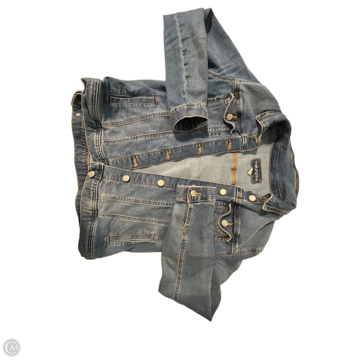 Jacket Denim By Maurices In Blue, Size: M
