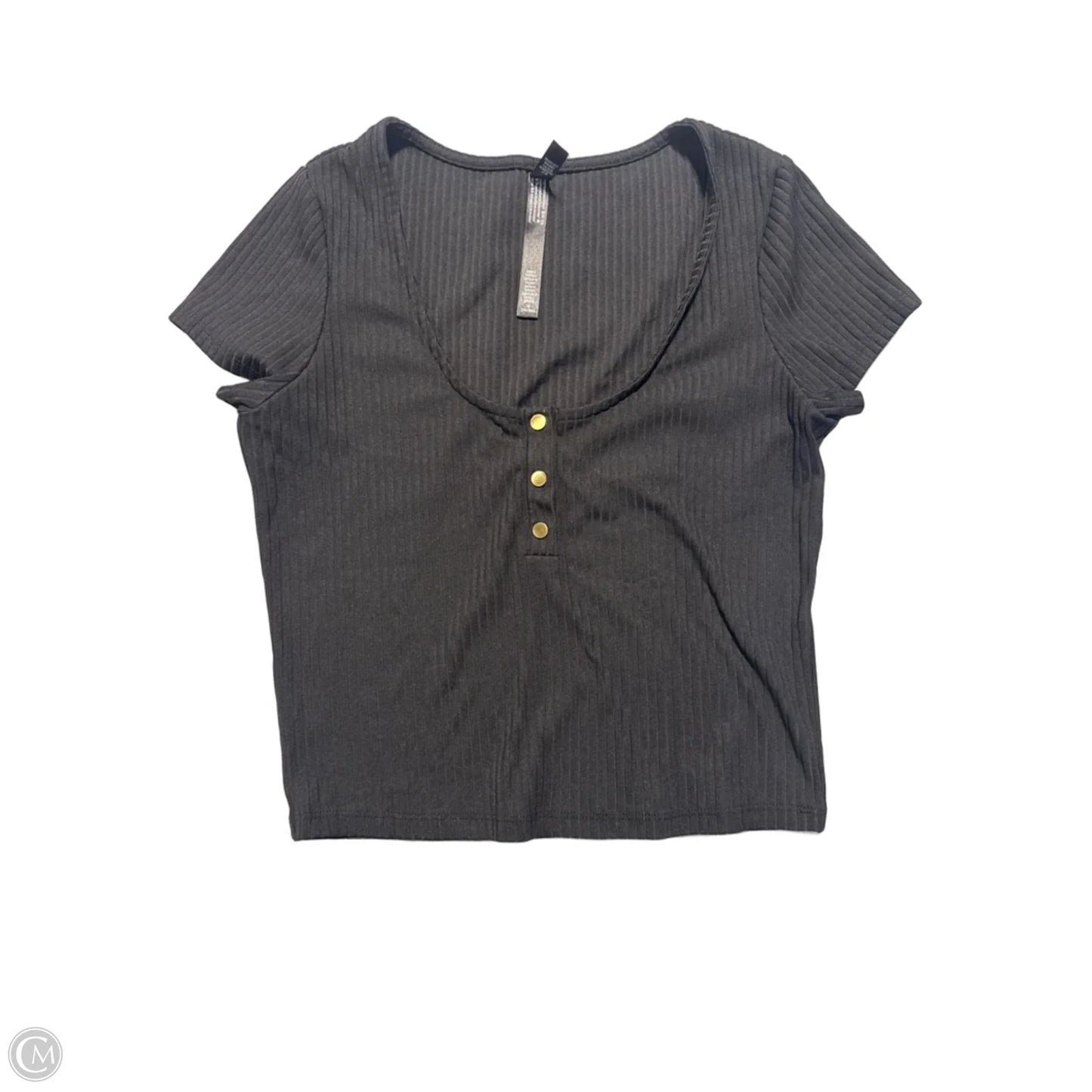 Top Short Sleeve By Victorias Secret In Black, Size: M