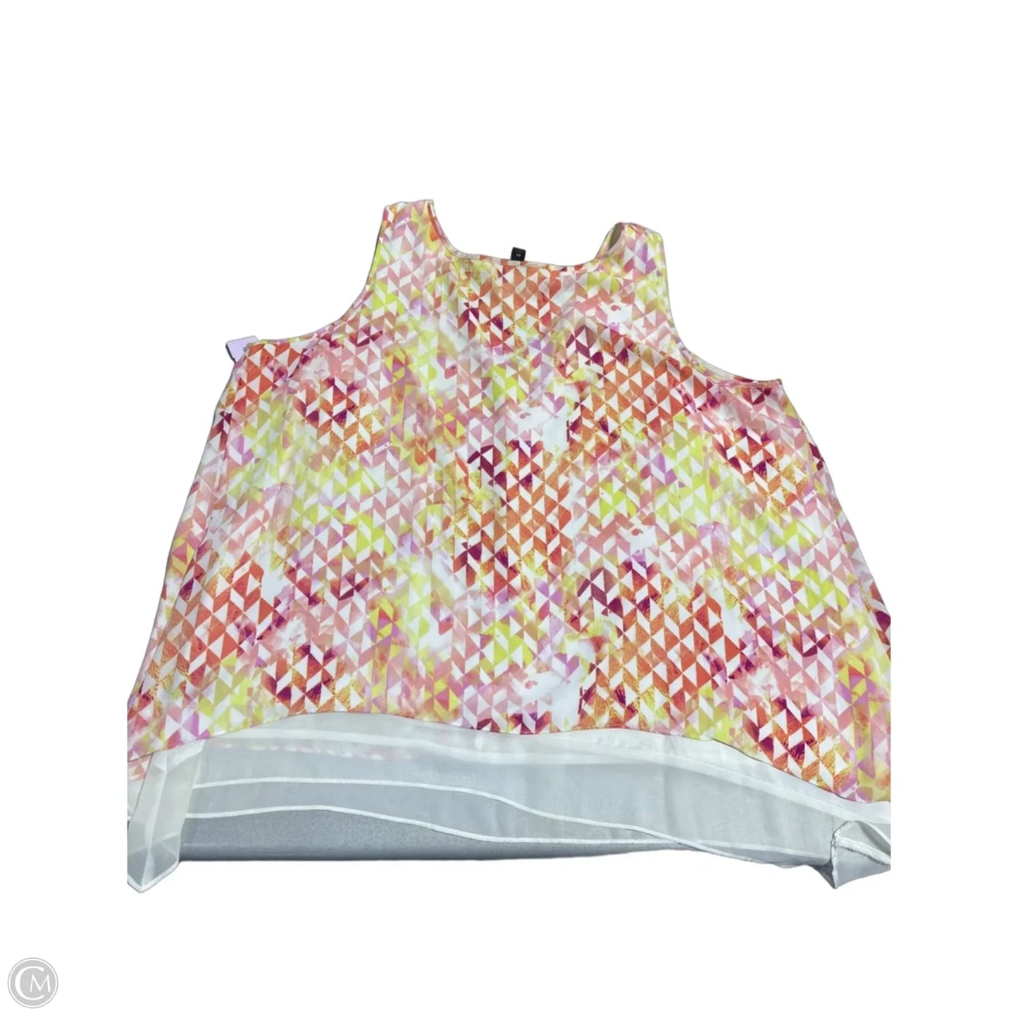 Tank Top By Worthington In Yellow, Size: 2x