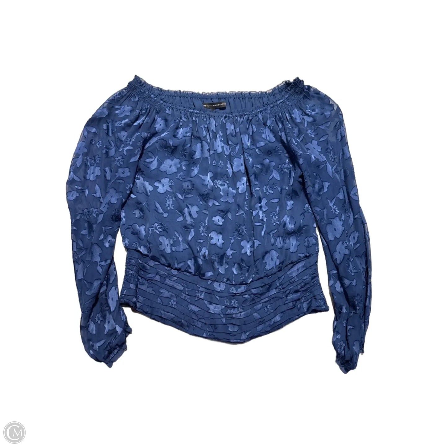 Top Long Sleeve By White House Black Market In Blue, Size: S