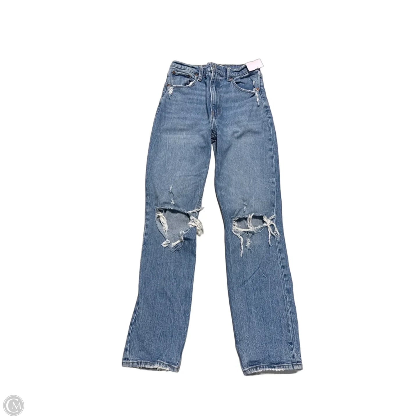 Jeans Straight By Abercrombie And Fitch In Blue, Size: 4