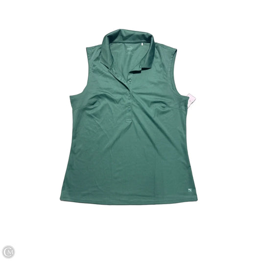 Tank Top By Puma In Green, Size: L