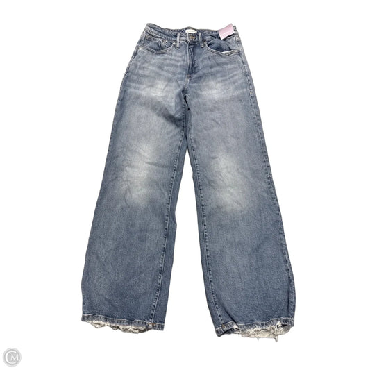Jeans Wide Leg By Good American In Blue, Size: 4