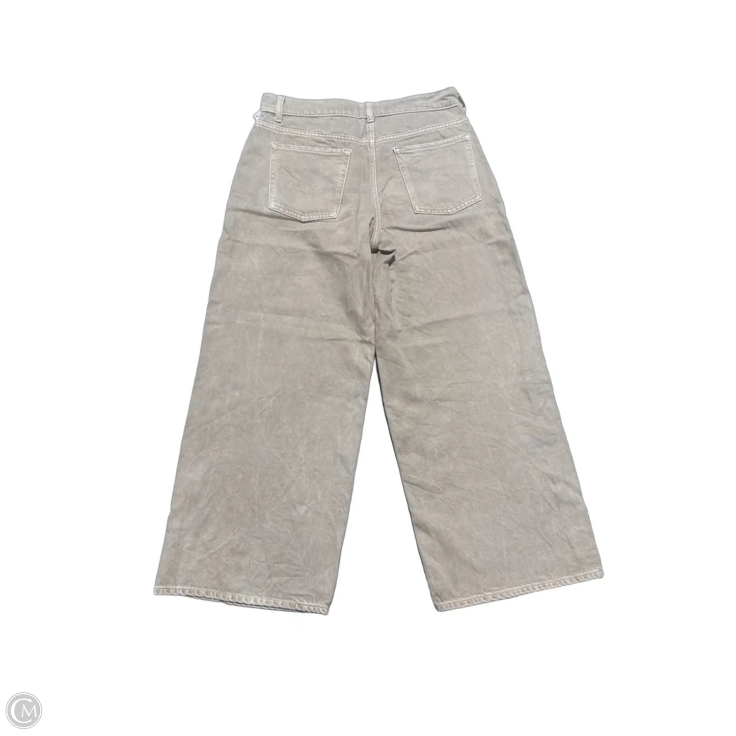 Jeans Wide Leg By Old Navy In Tan, Size: 4