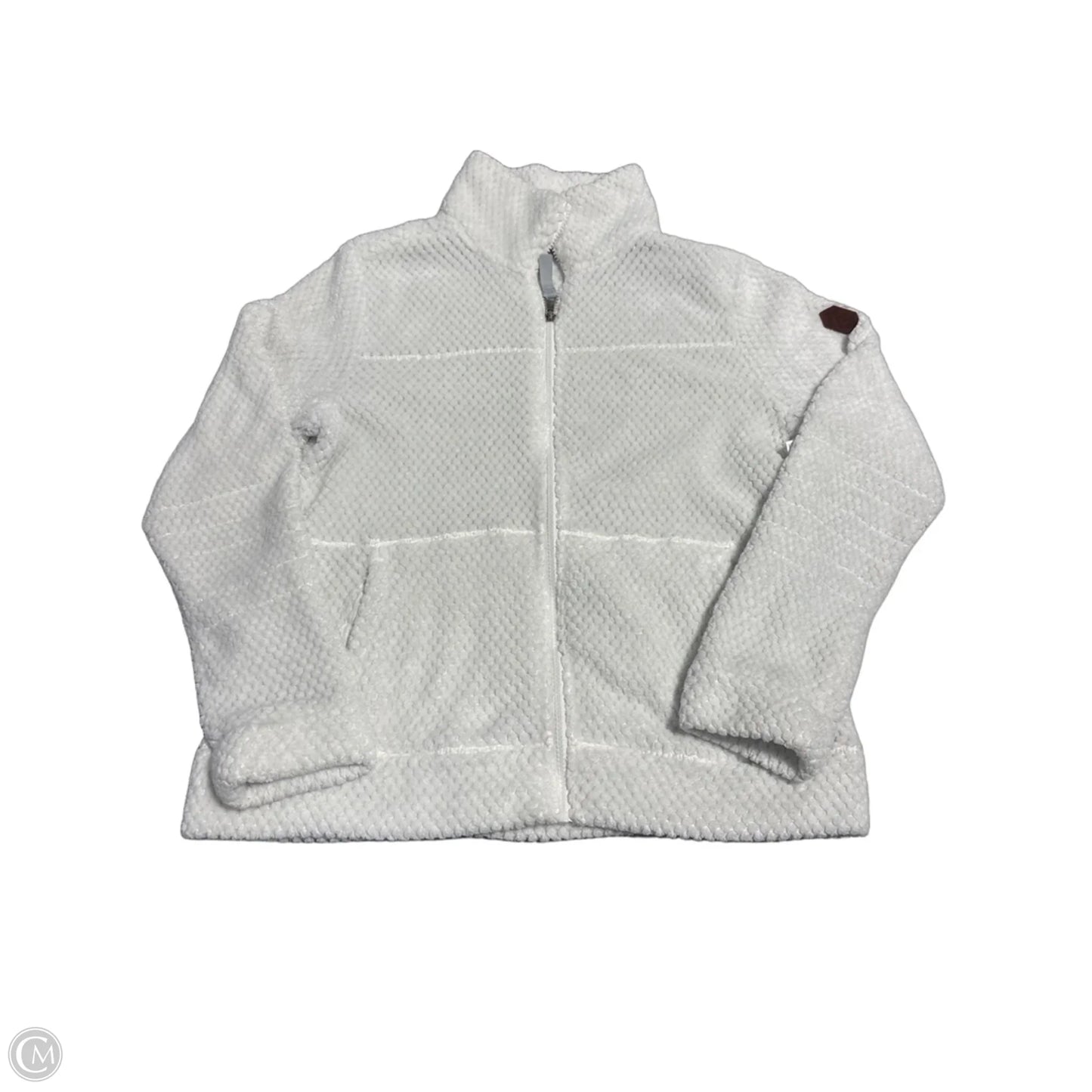 Jacket Faux Fur & Sherpa By Free Country In White, Size: M