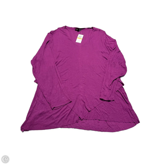 Top Long Sleeve By Cupio In Purple, Size: 3x