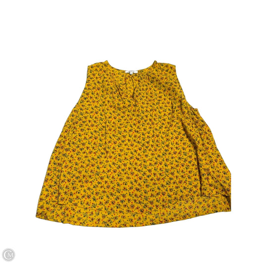 Tank Top By Madewell In Yellow, Size: L