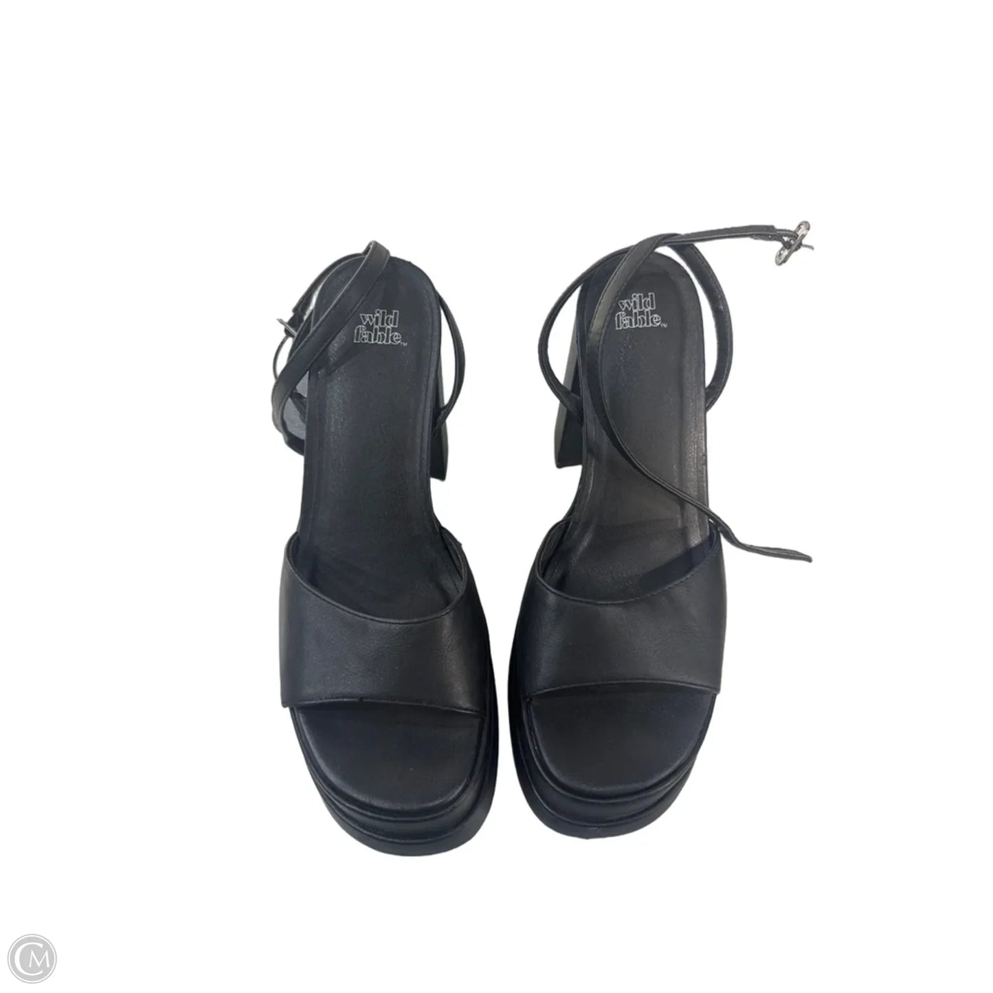 Shoes Heels Platform By Wild Fable In Black, Size: 8