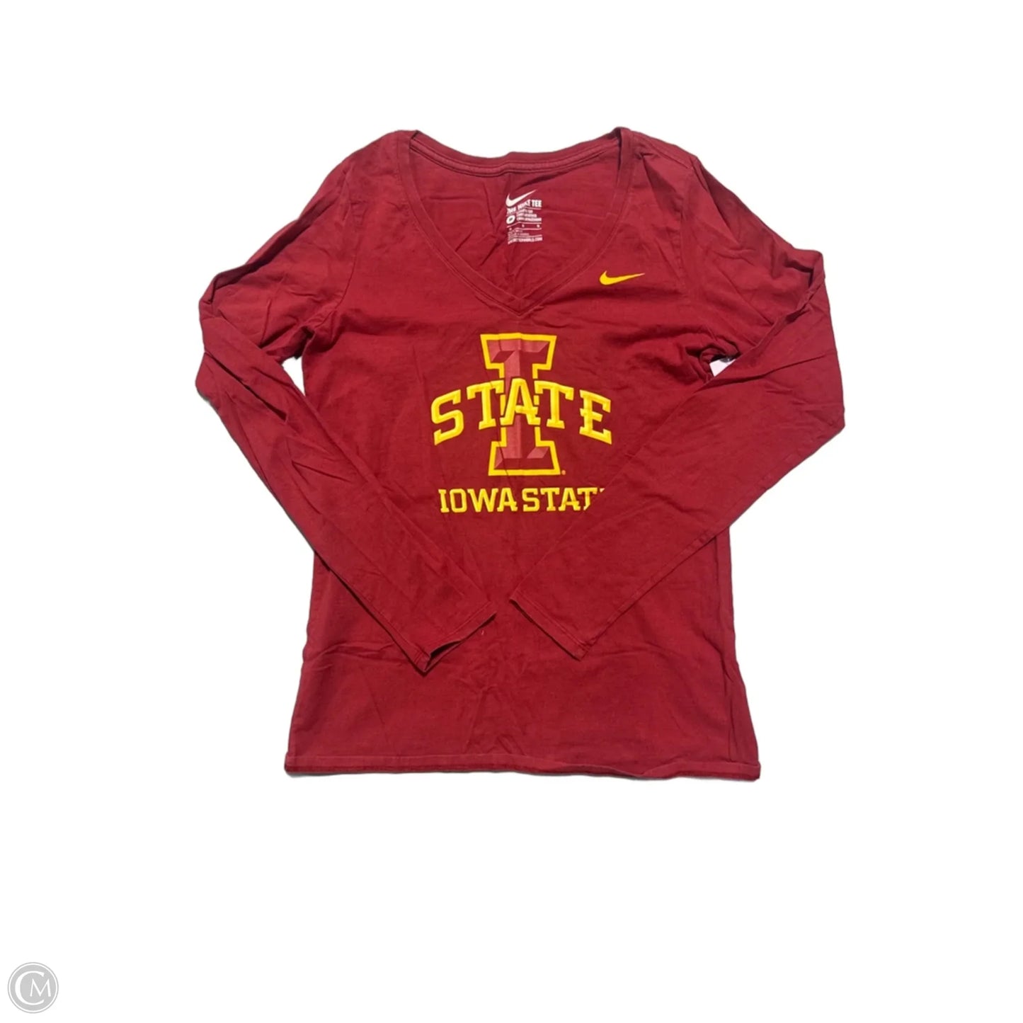 Top Long Sleeve Basic By Nike In Red, Size: M