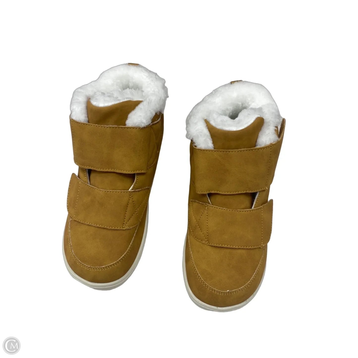 Boots Ankle Flats By Cme In Tan & White, Size: 10.5