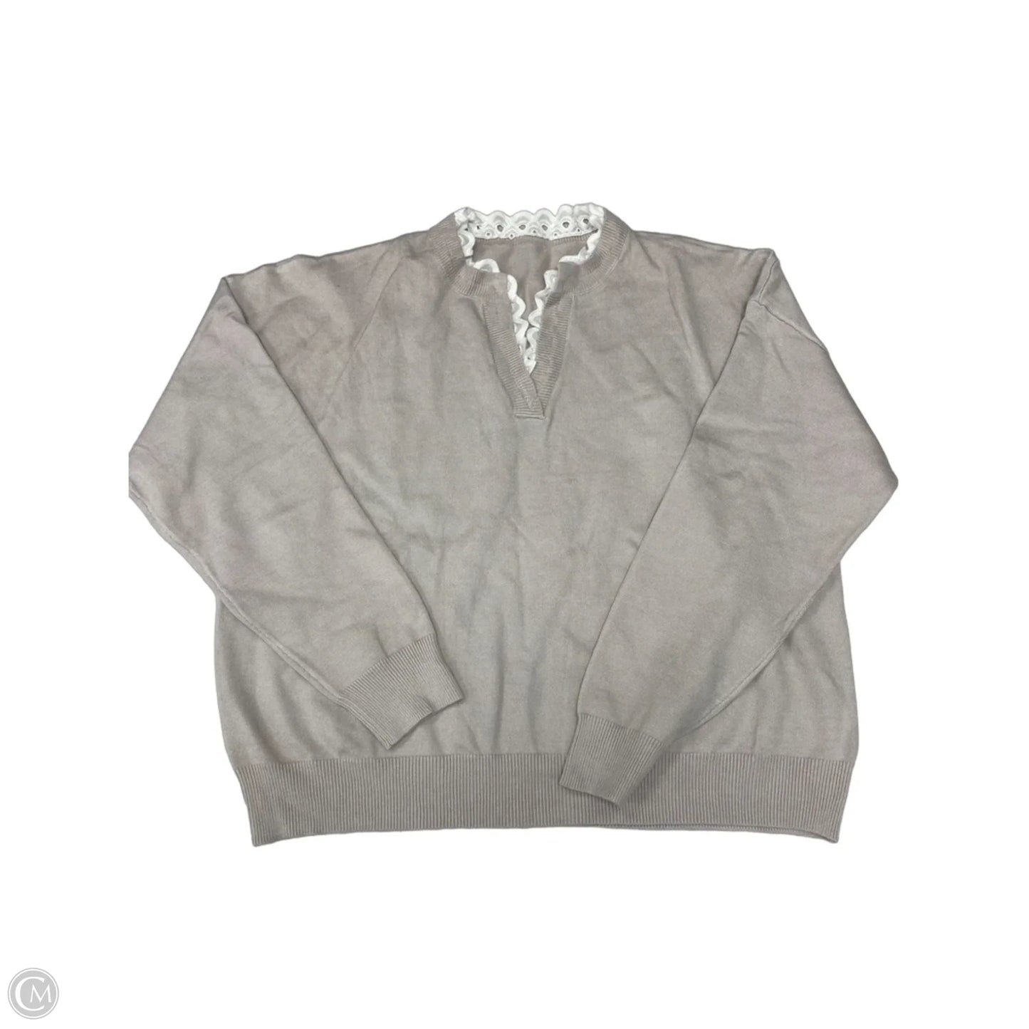 Sweater By Cme In Beige, Size: Xl