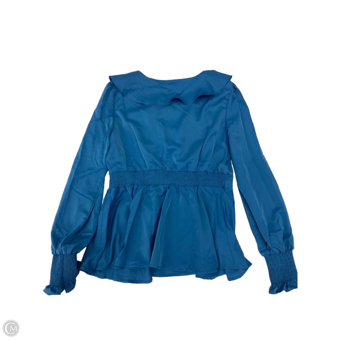 Blouse Long Sleeve By Clothes Mentor In Teal, Size: L