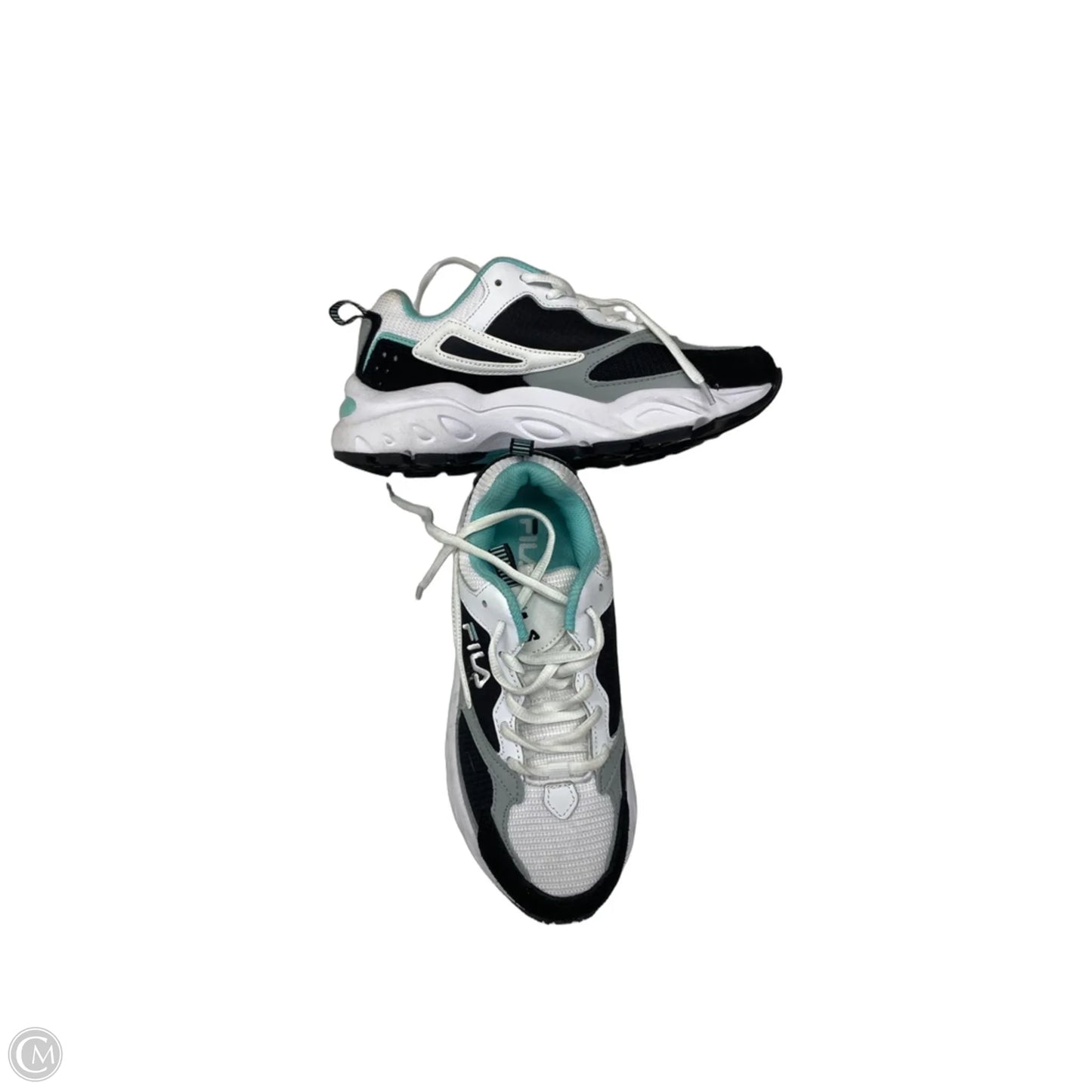 Shoes Athletic By Fila In Black & White, Size: 6