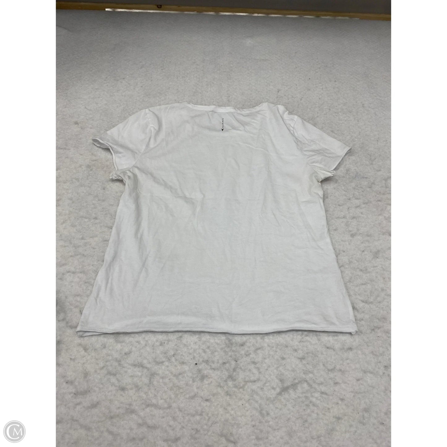 Top Short Sleeve Designer By All Saints In White, Size: M
