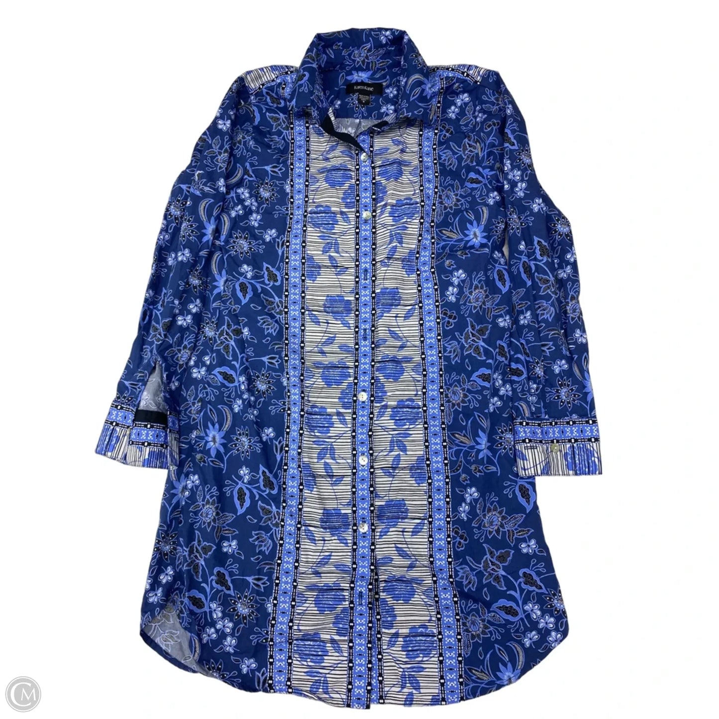 Dress Casual Short By Karen Kane In Black & Blue, Size: S