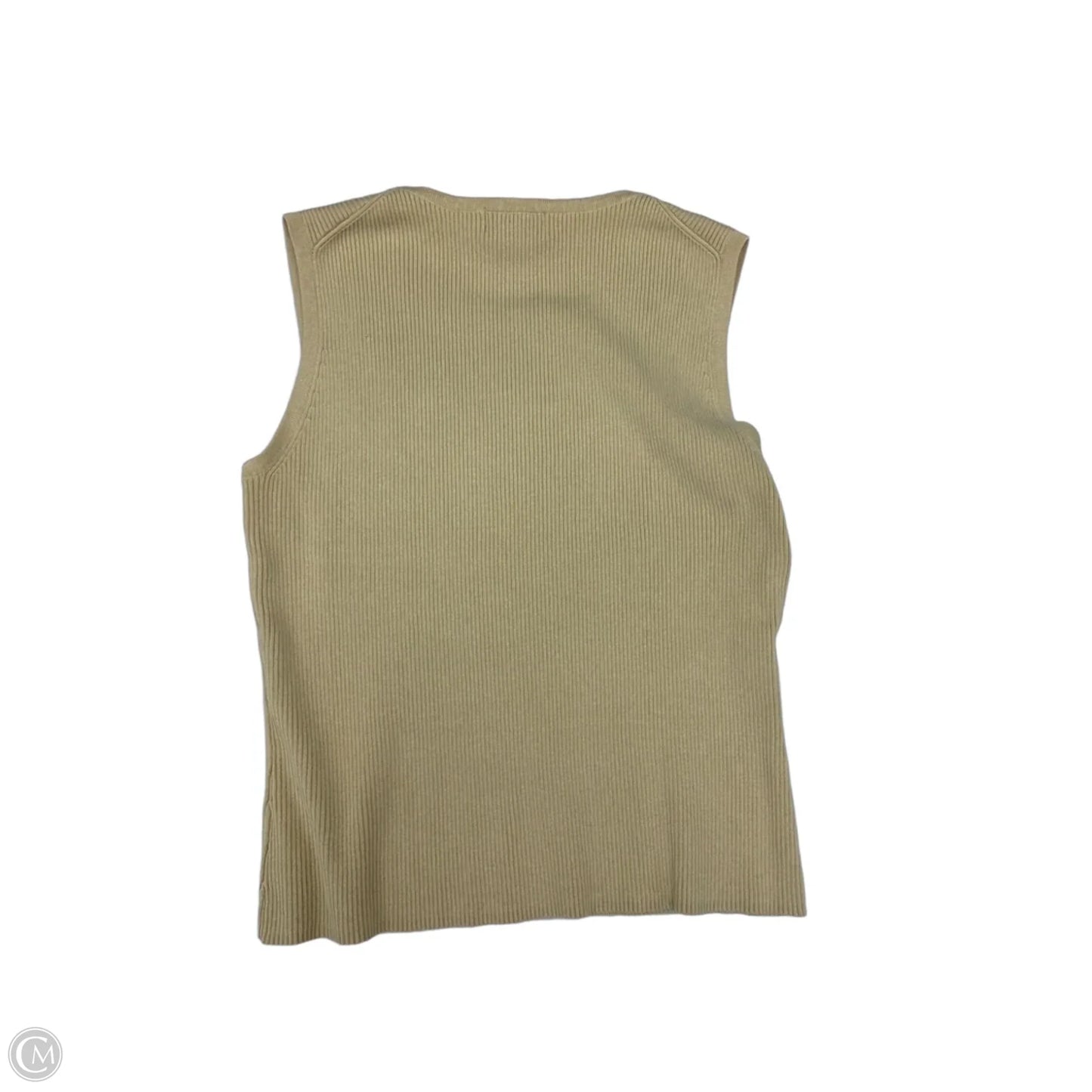Top Sleeveless By Oliver Perry In Beige, Size: S