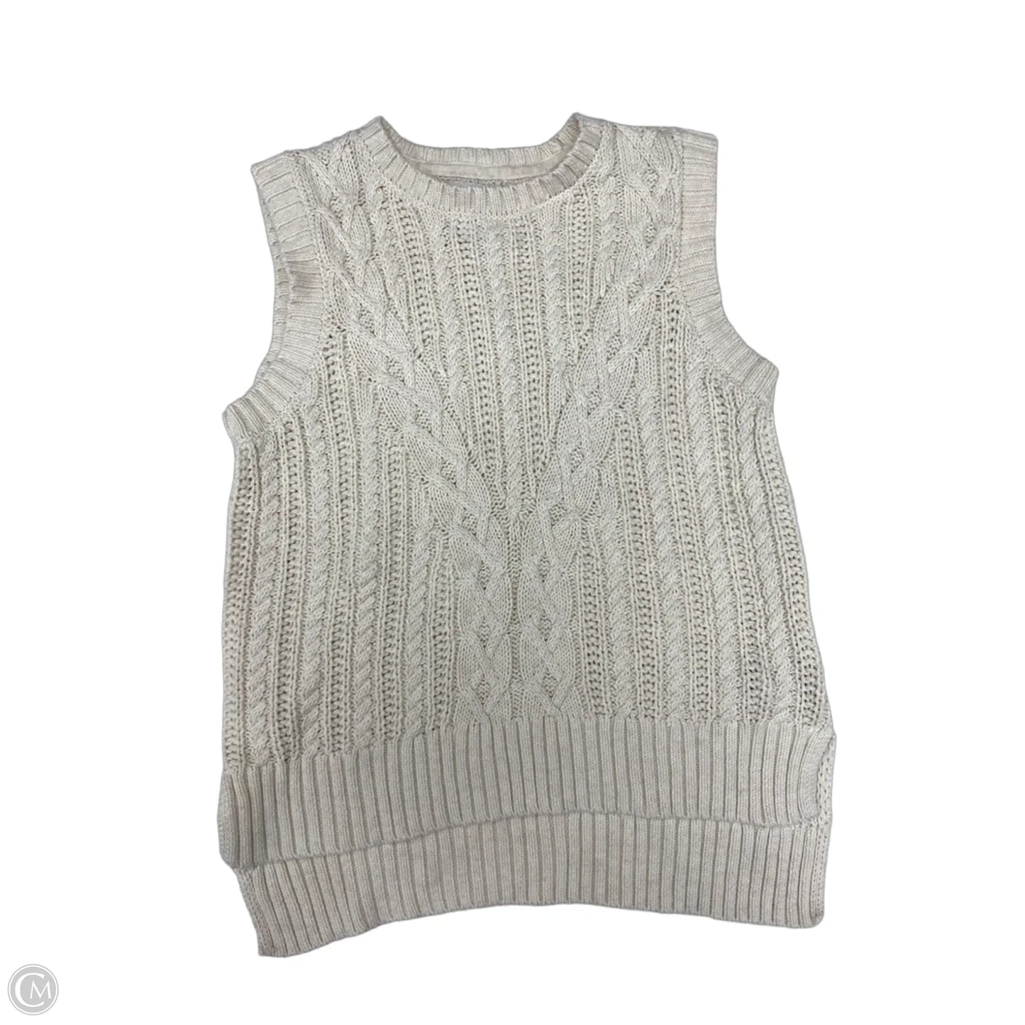 Vest Sweater By Rachel Zoe In Ivory, Size: Xs