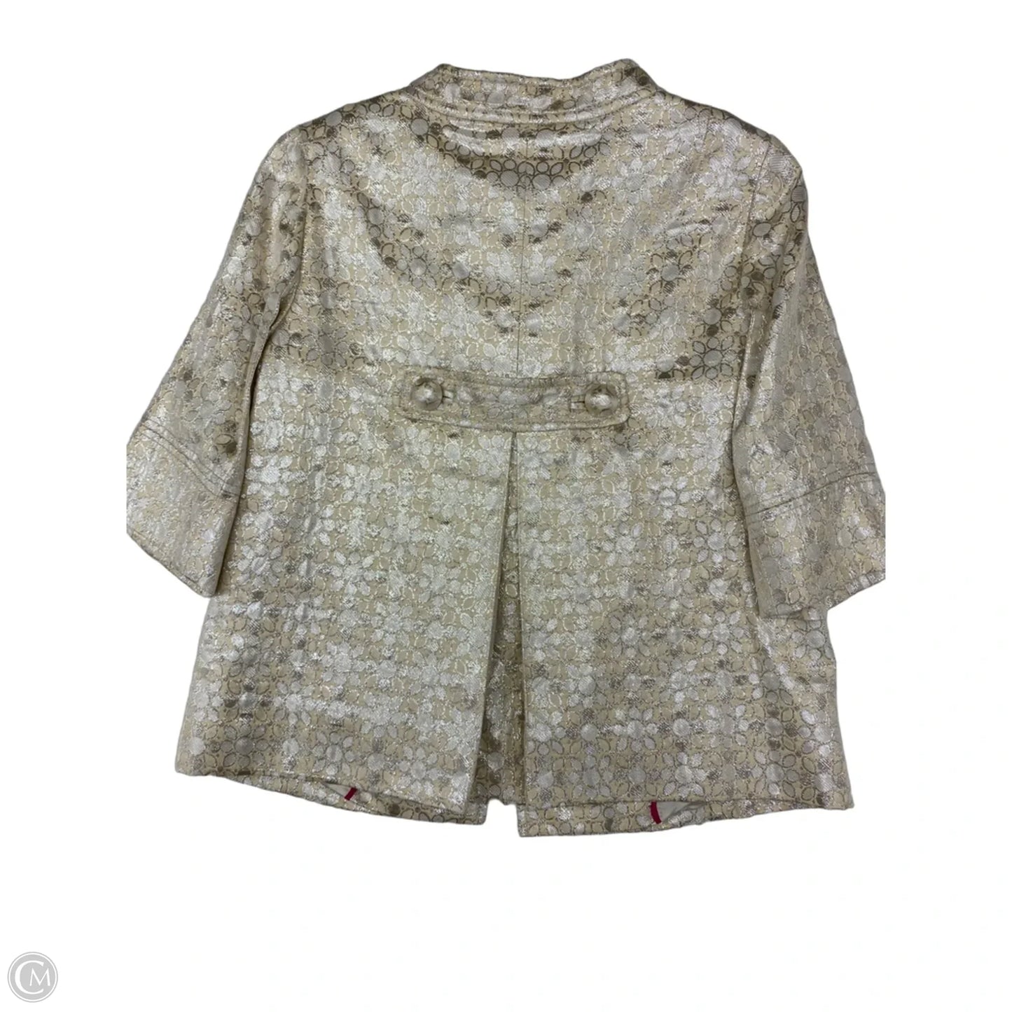Blazer By J. Crew In Cream & Tan, Size: 2