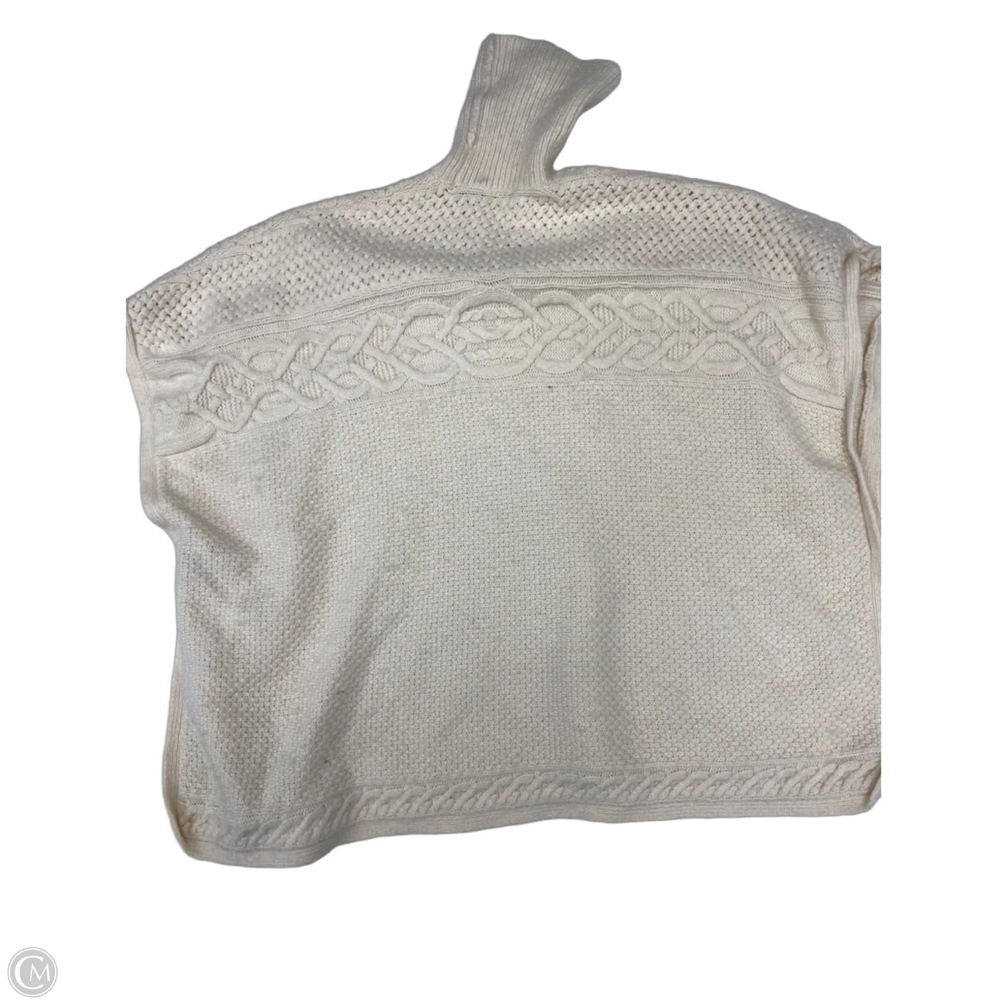 Poncho By Lauren By Ralph Lauren In Cream, Size: M