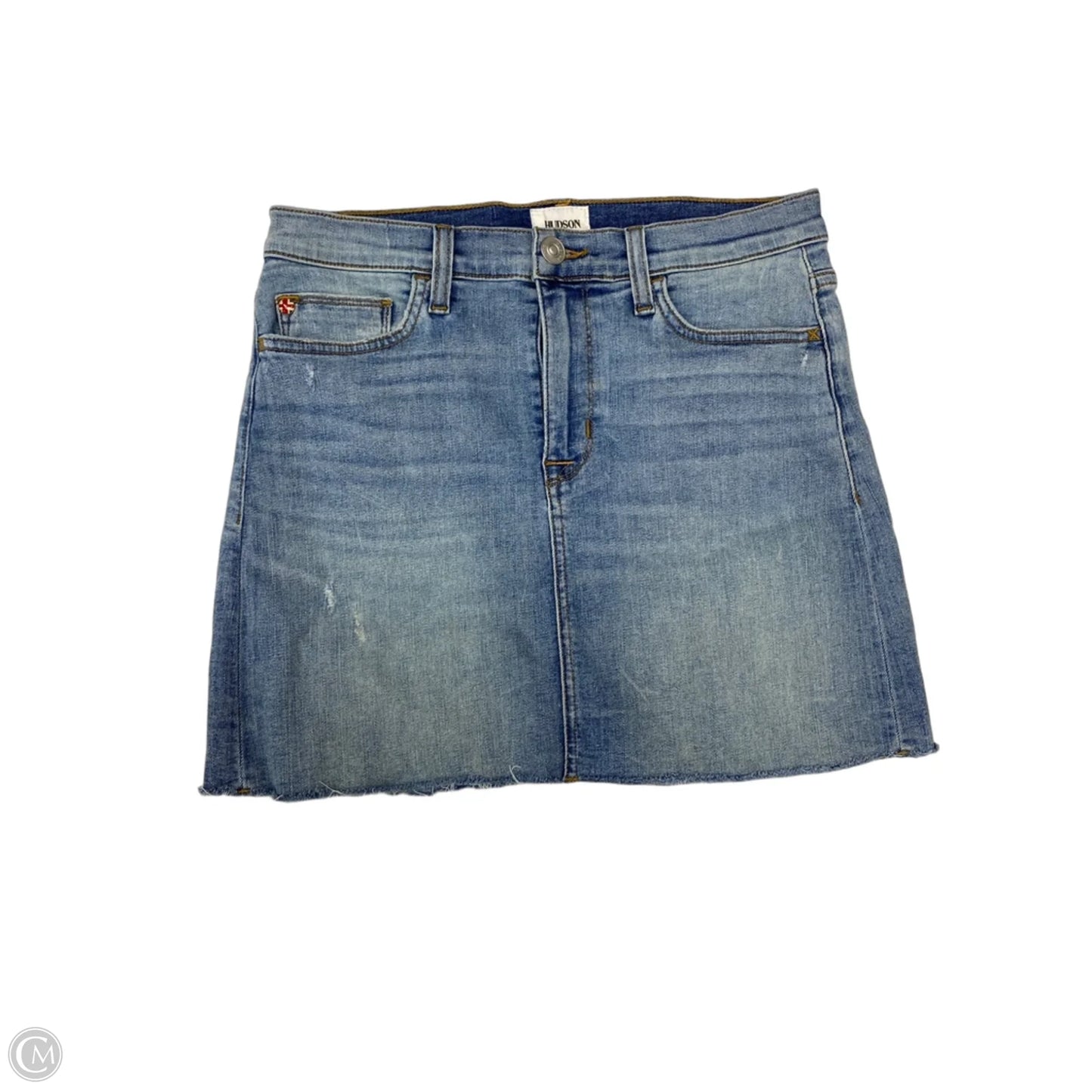 Skirt Mini & Short By Hudson In Blue Denim, Size: 6