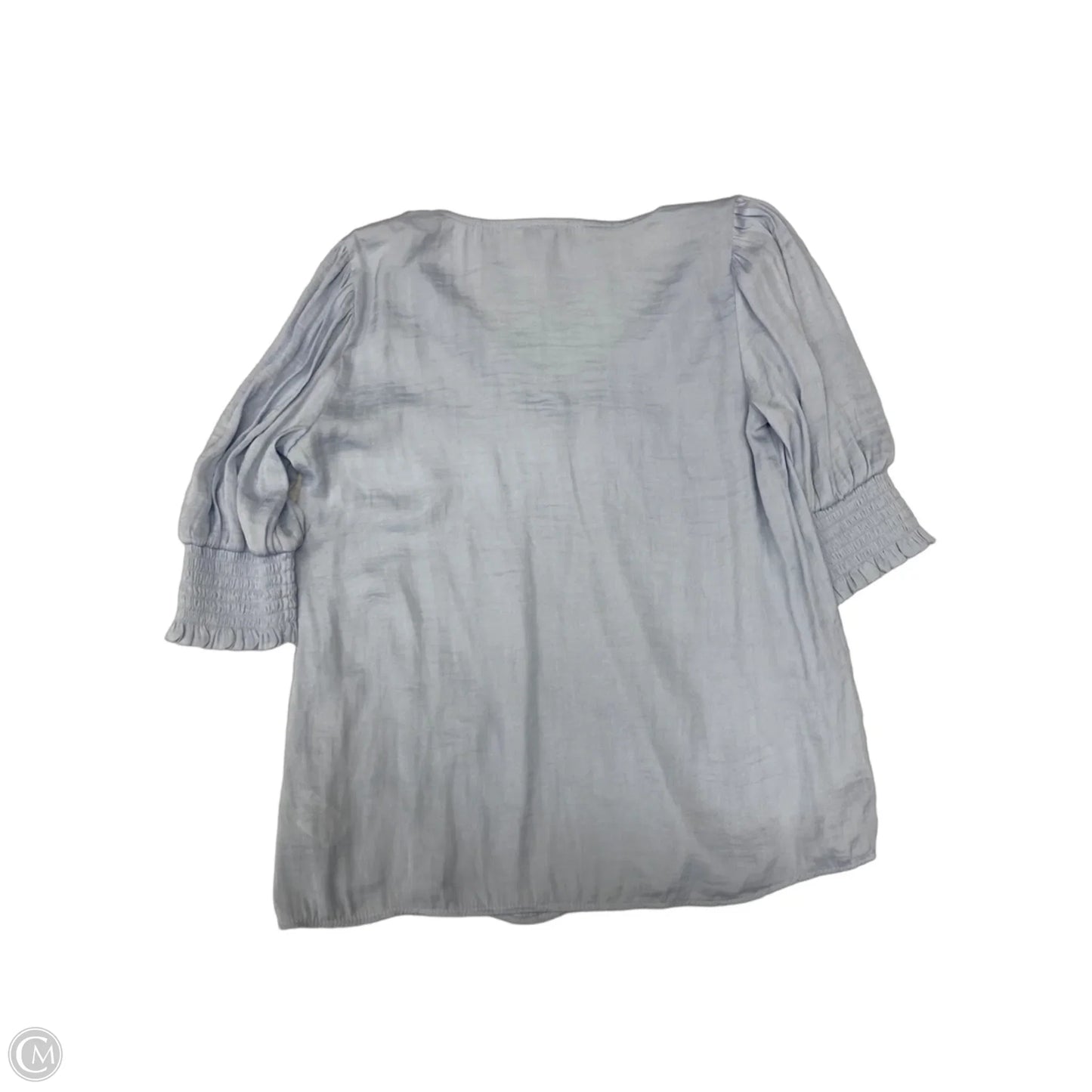 Blouse Short Sleeve By Maison Damelie In Blue, Size: Xs