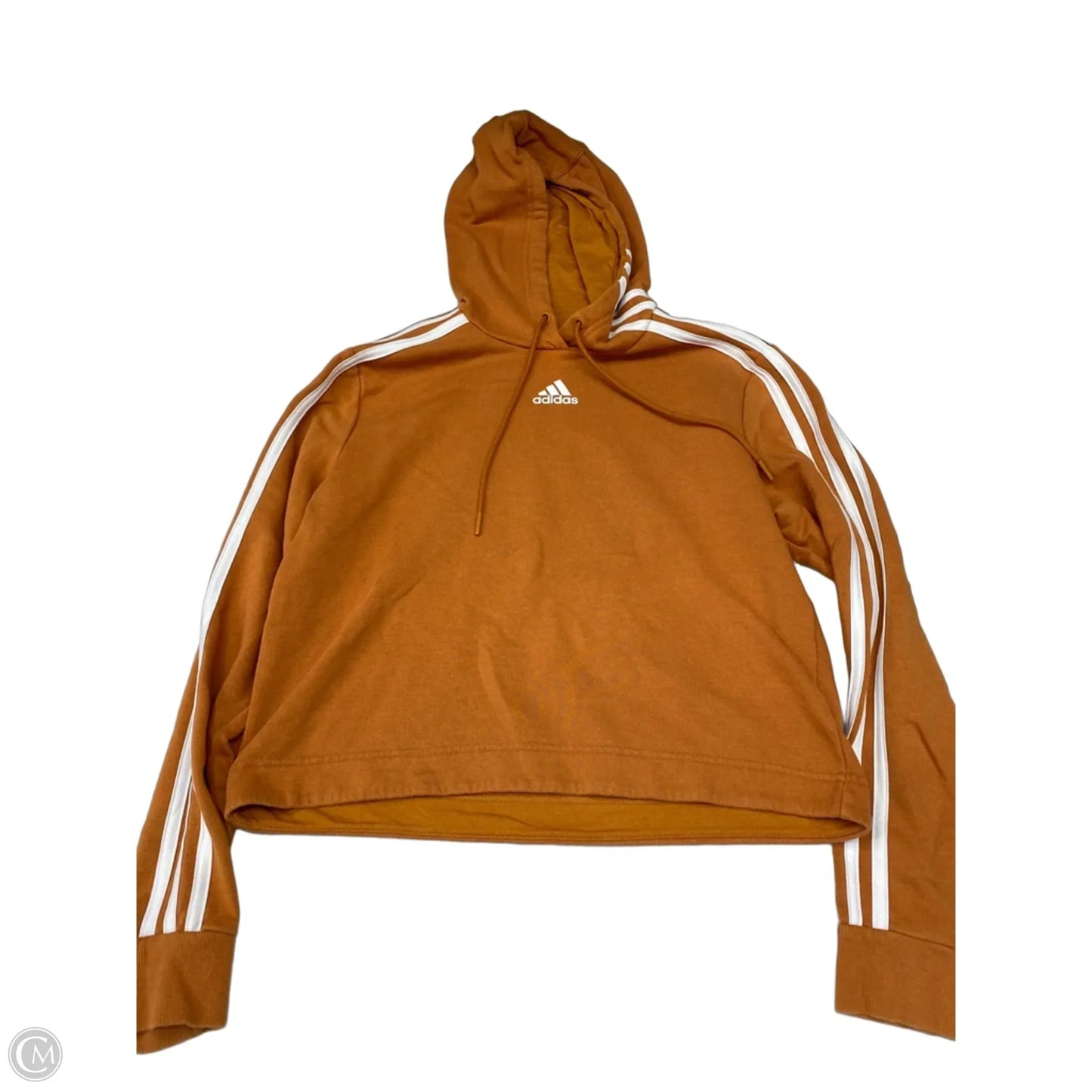 Athletic Sweatshirt Hoodie By Adidas In Yellow, Size: S