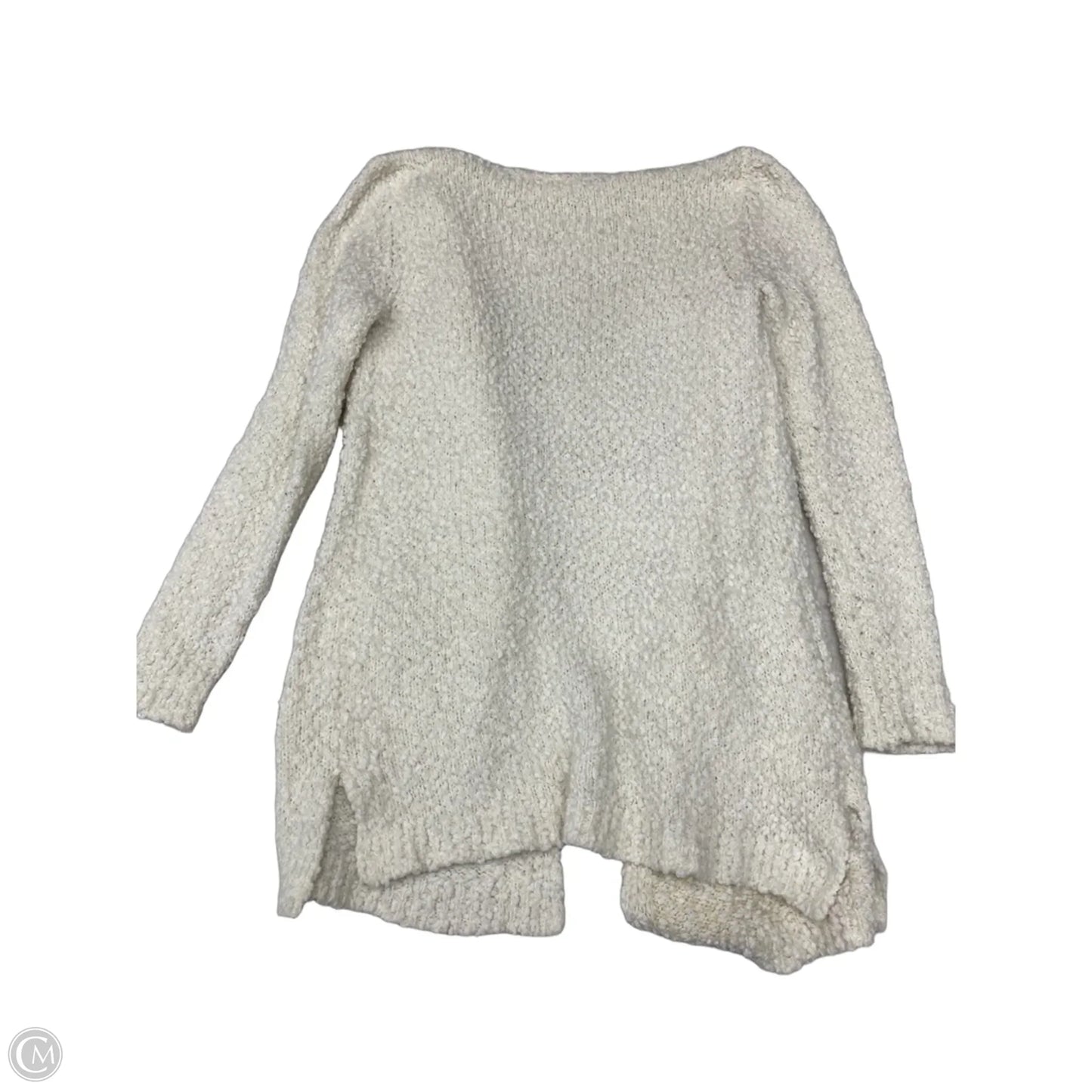 Sweater Cardigan By Loft In Ivory, Size: S