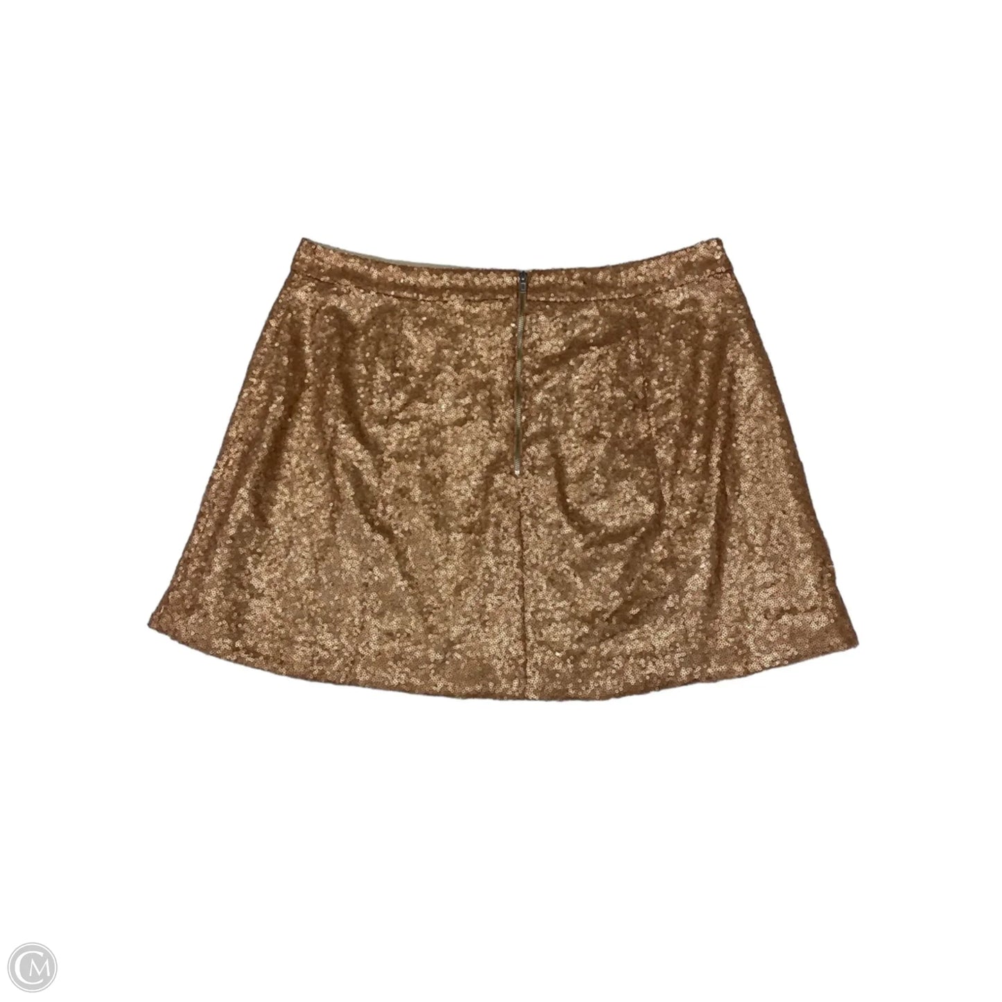 Skirt Mini & Short By Decree In Gold, Size: Xl