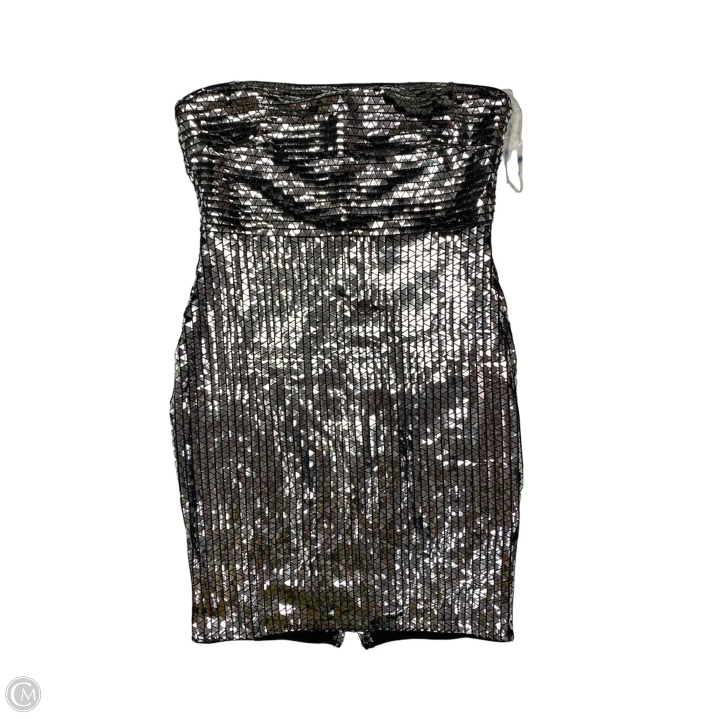 Dress Party Short By Haute Monde In Silver, Size: L