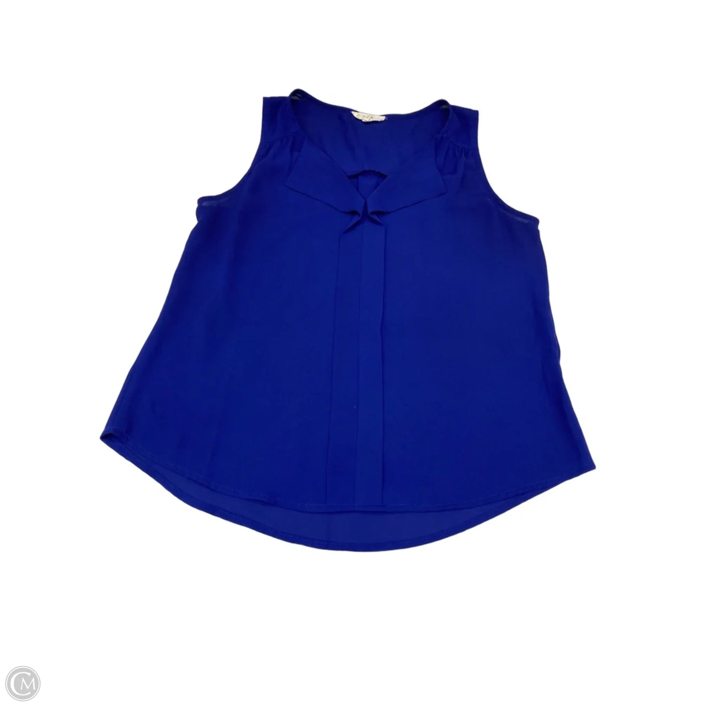 Blouse Sleeveless By E&m In Blue, Size: S