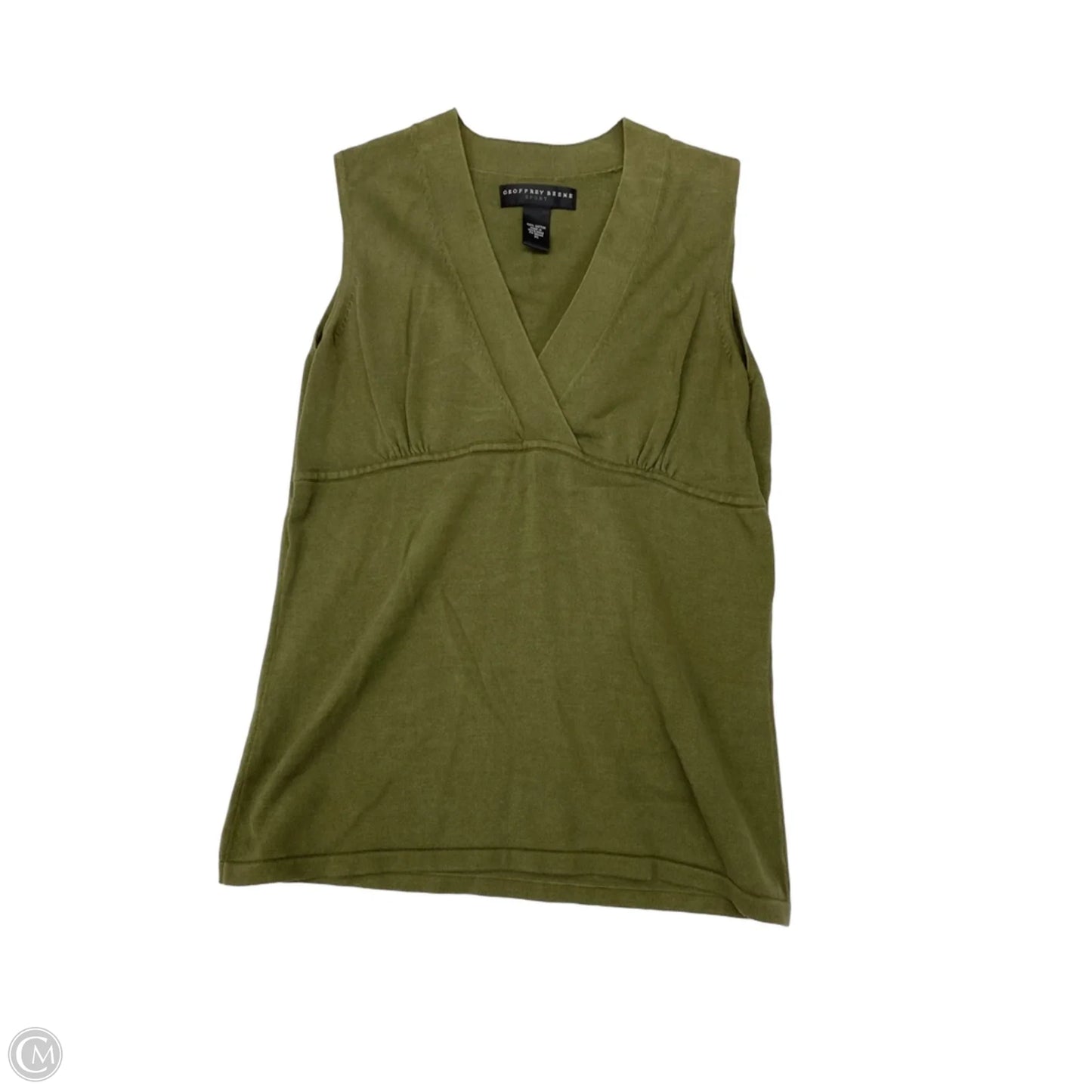 Top Sleeveless By Clothes Mentor In Green, Size: M