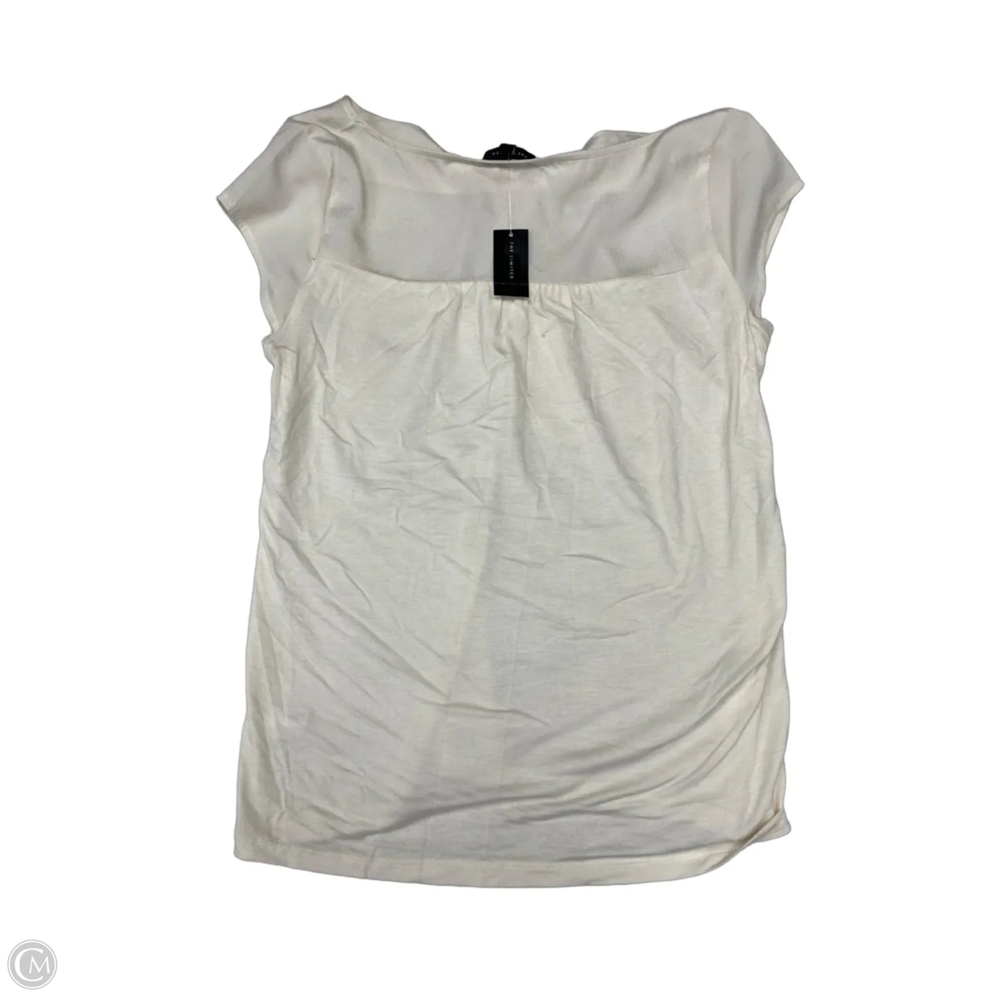 Top Short Sleeve By Limited In Ivory, Size: M
