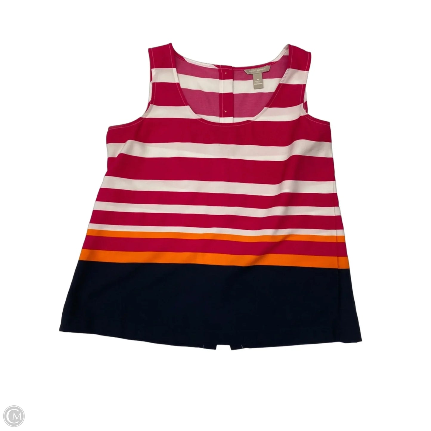 Top Sleeveless By Banana Republic In Striped Pattern, Size: M