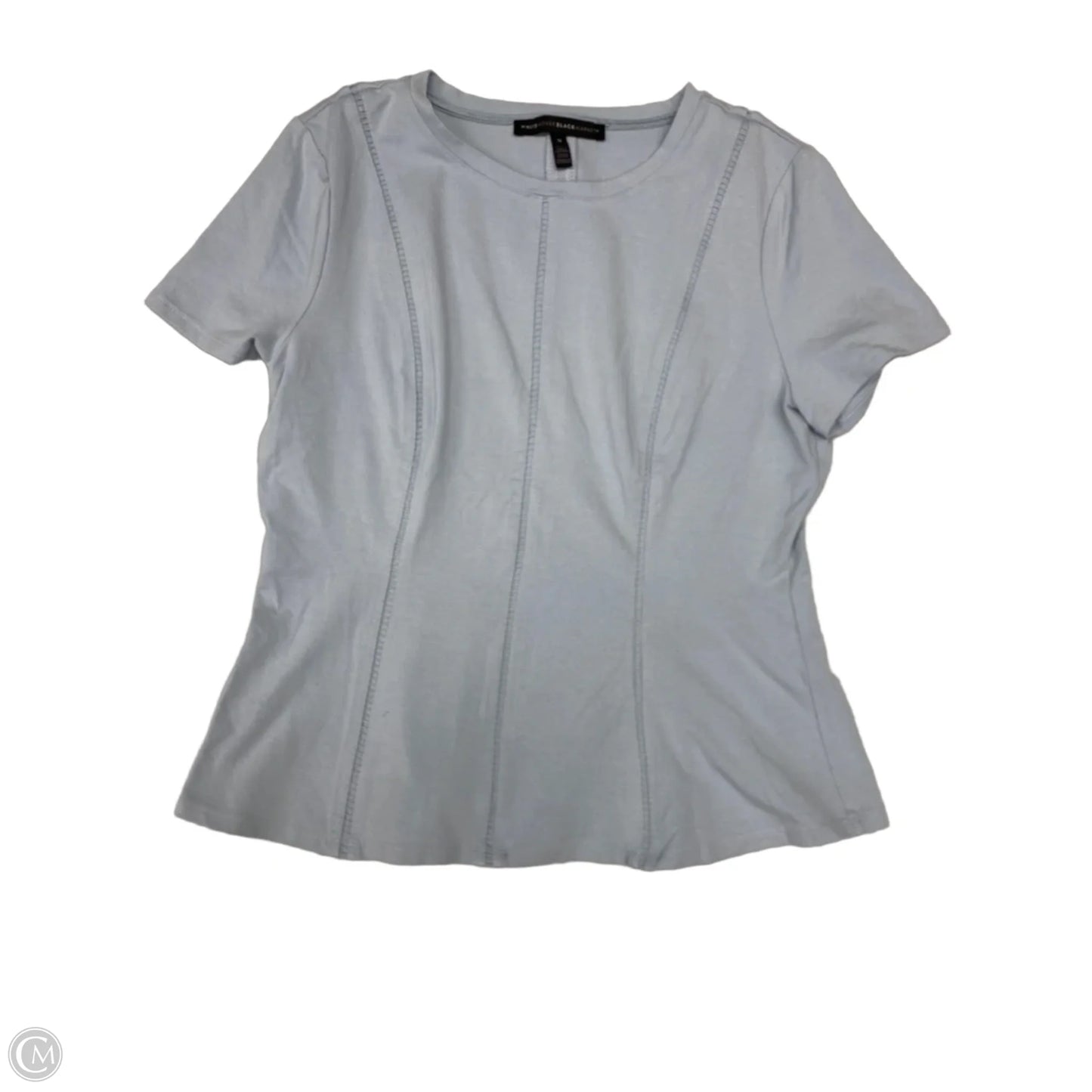 Top Short Sleeve By White House Black Market In Blue, Size: M