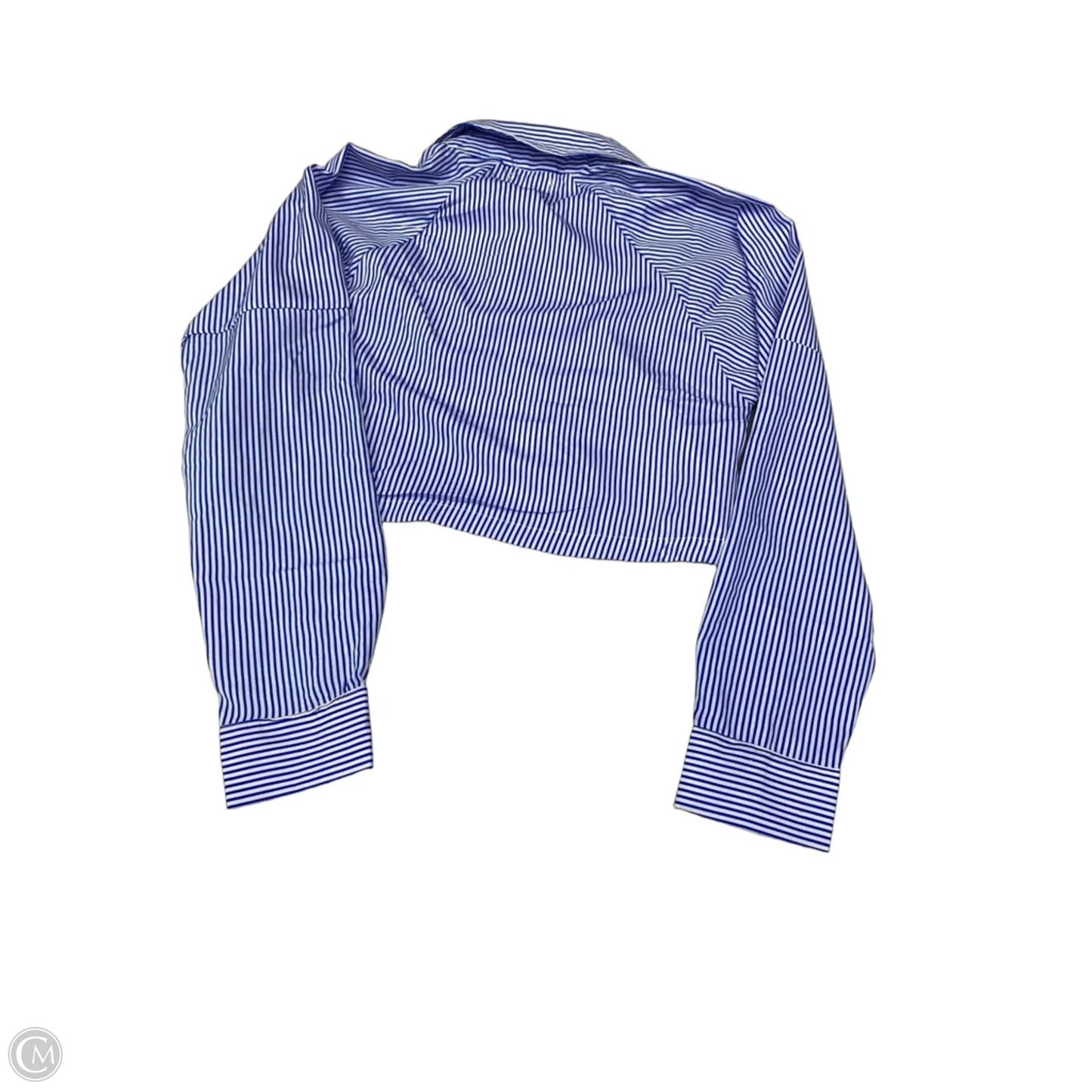 Top Long Sleeve By Cme In Striped Pattern, Size: S