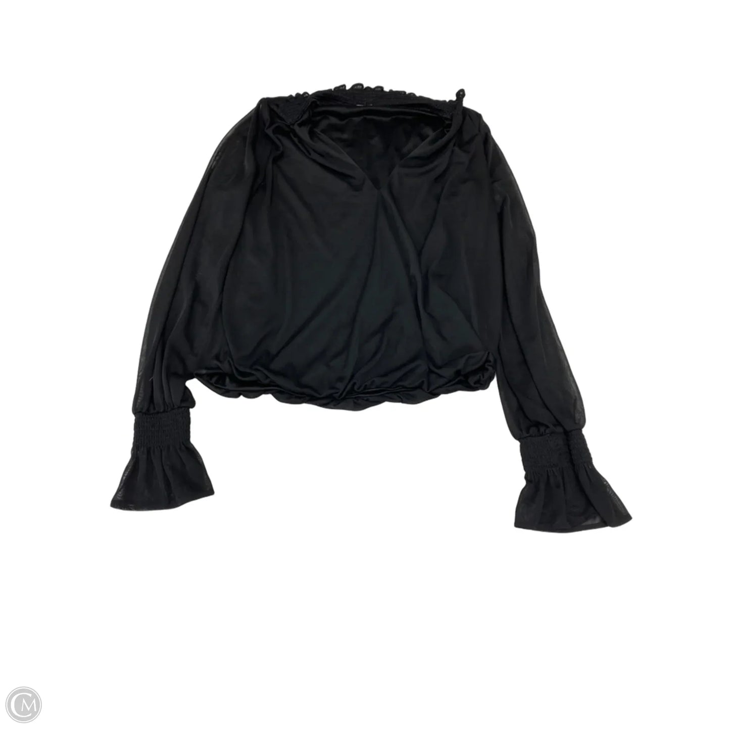 Top Long Sleeve By Express In Black, Size: S