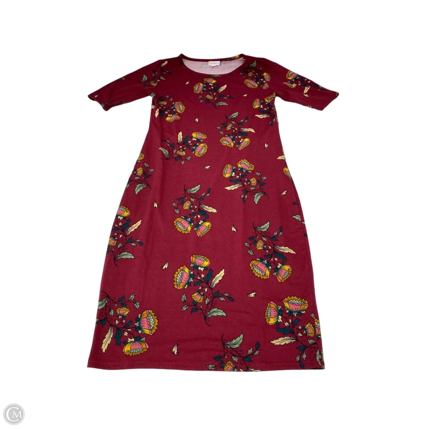 Dress Casual Short By Lularoe In Maroon, Size: S