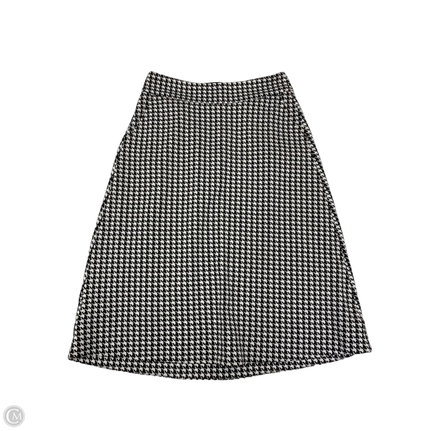 Skirt Midi By Cabi In Black & White, Size: 6