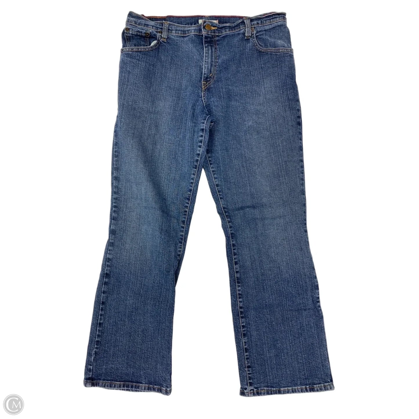 Jeans Boot Cut By Levis In Blue Denim, Size: 14