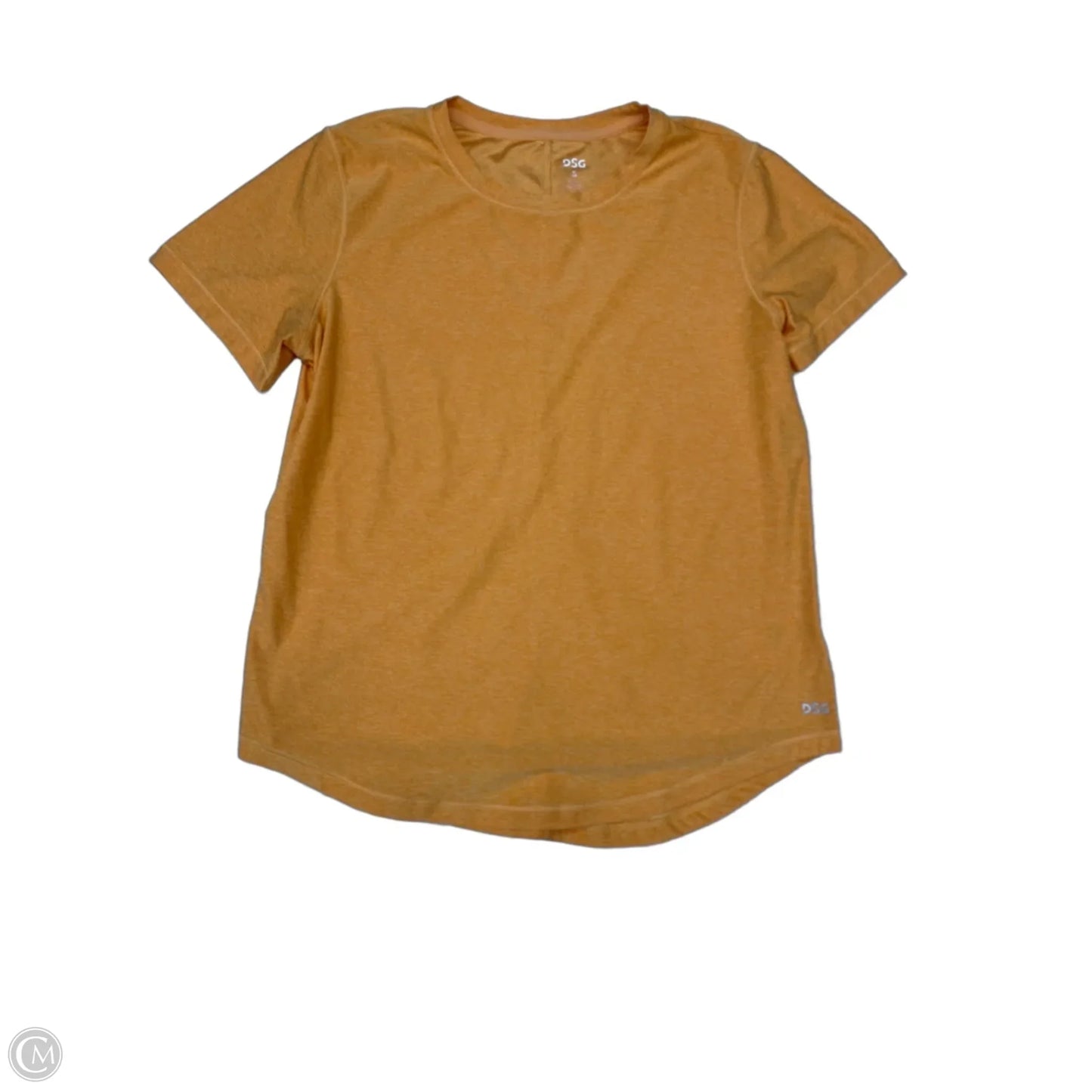 Athletic Top Short Sleeve By Dsg Outerwear In Orange, Size: S