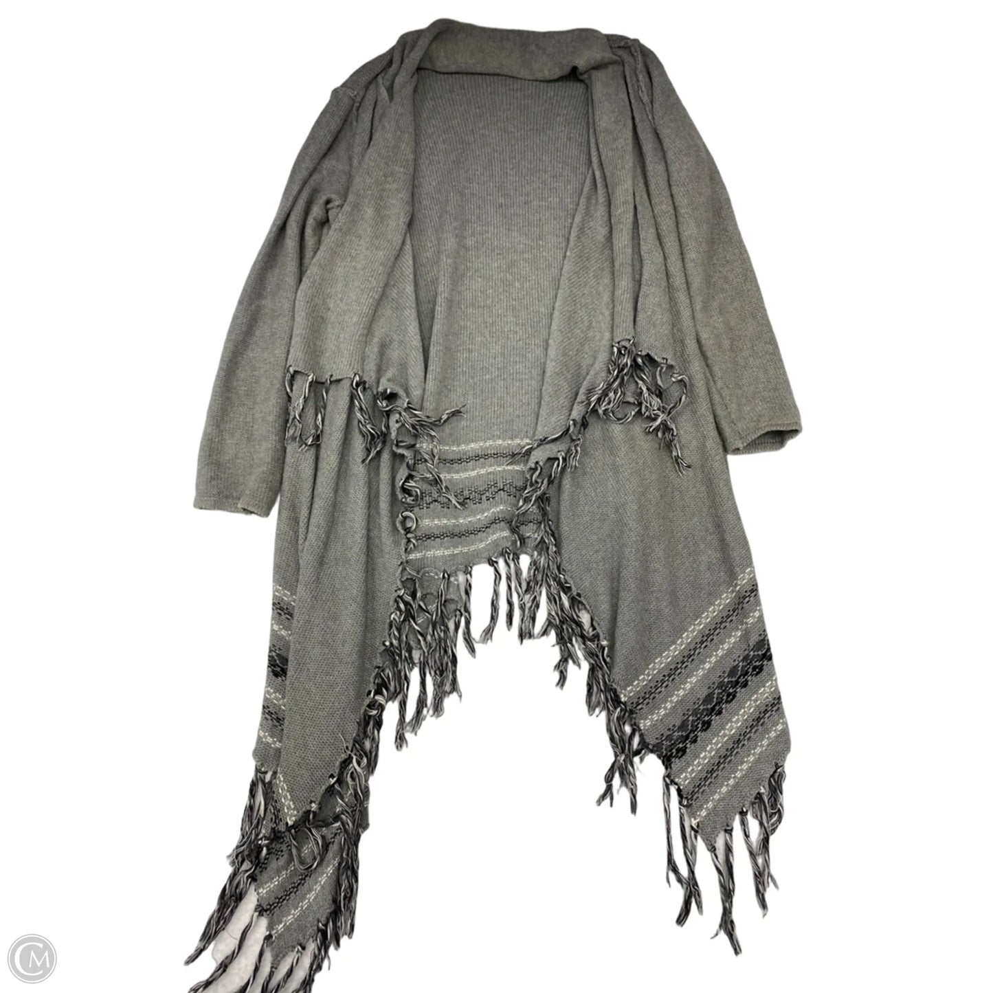 Sweater Cardigan By Cabi In Grey, Size: M