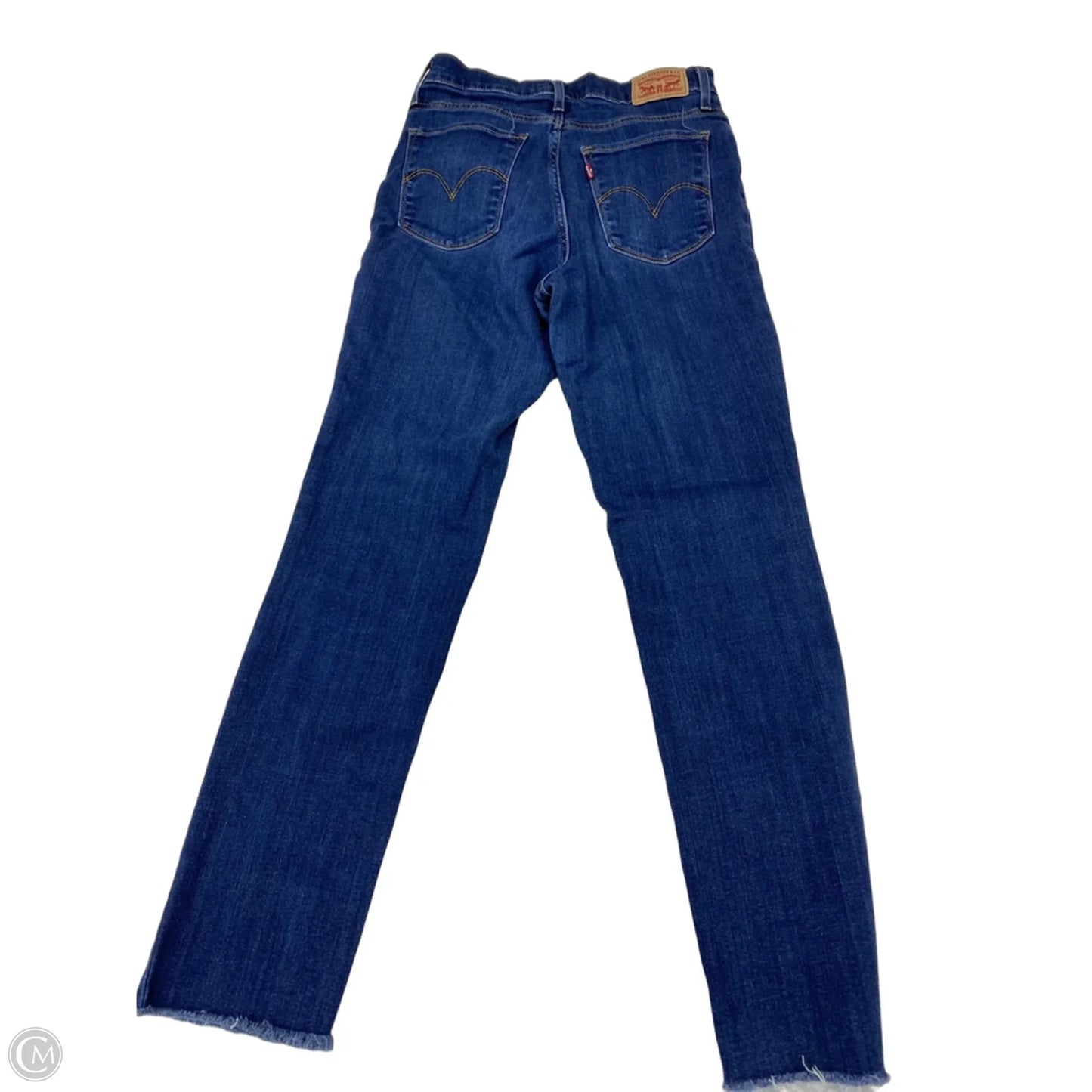 Jeans Straight By Levis In Blue Denim, Size: 8
