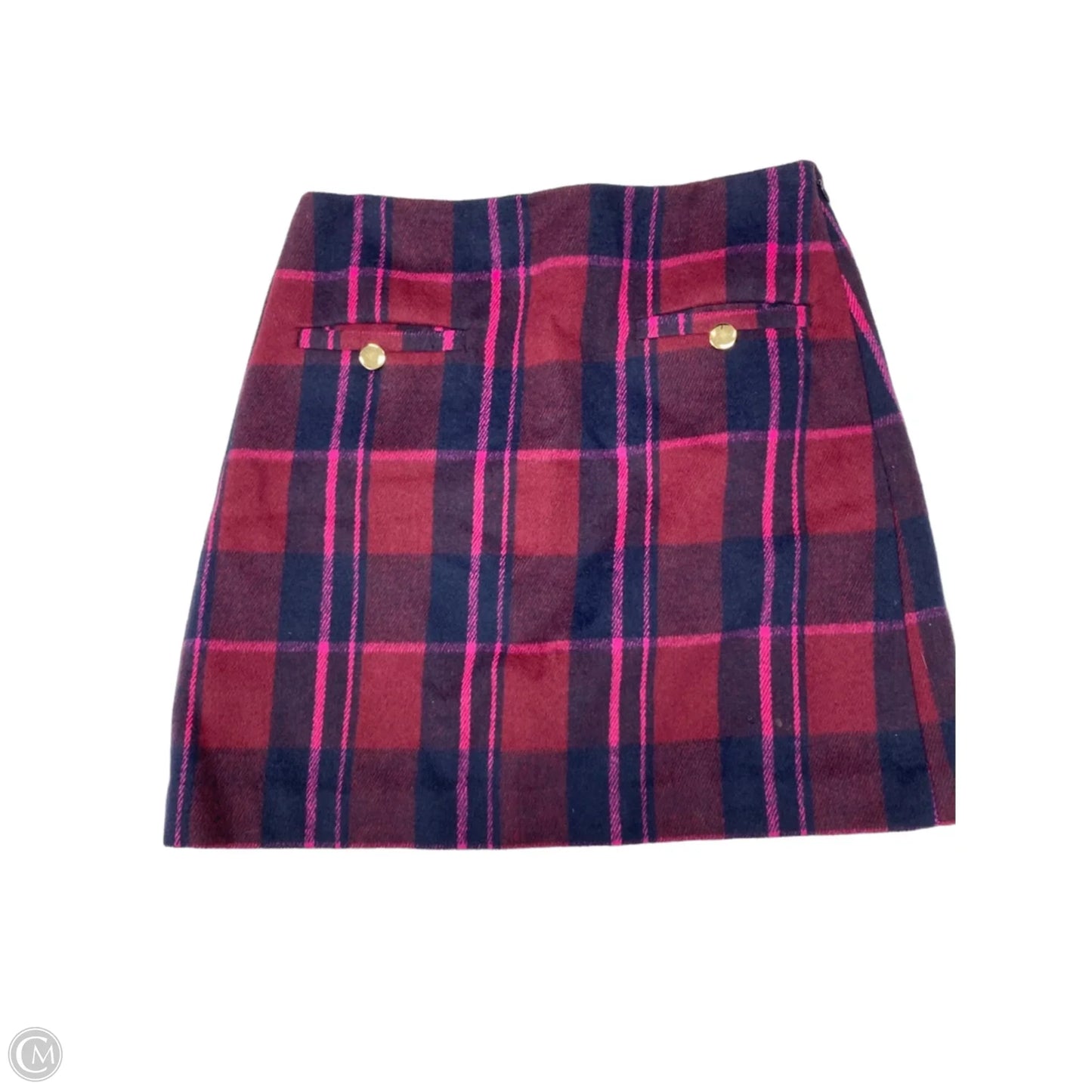 Skirt Mini & Short By Loft In Plaid Pattern, Size: 6