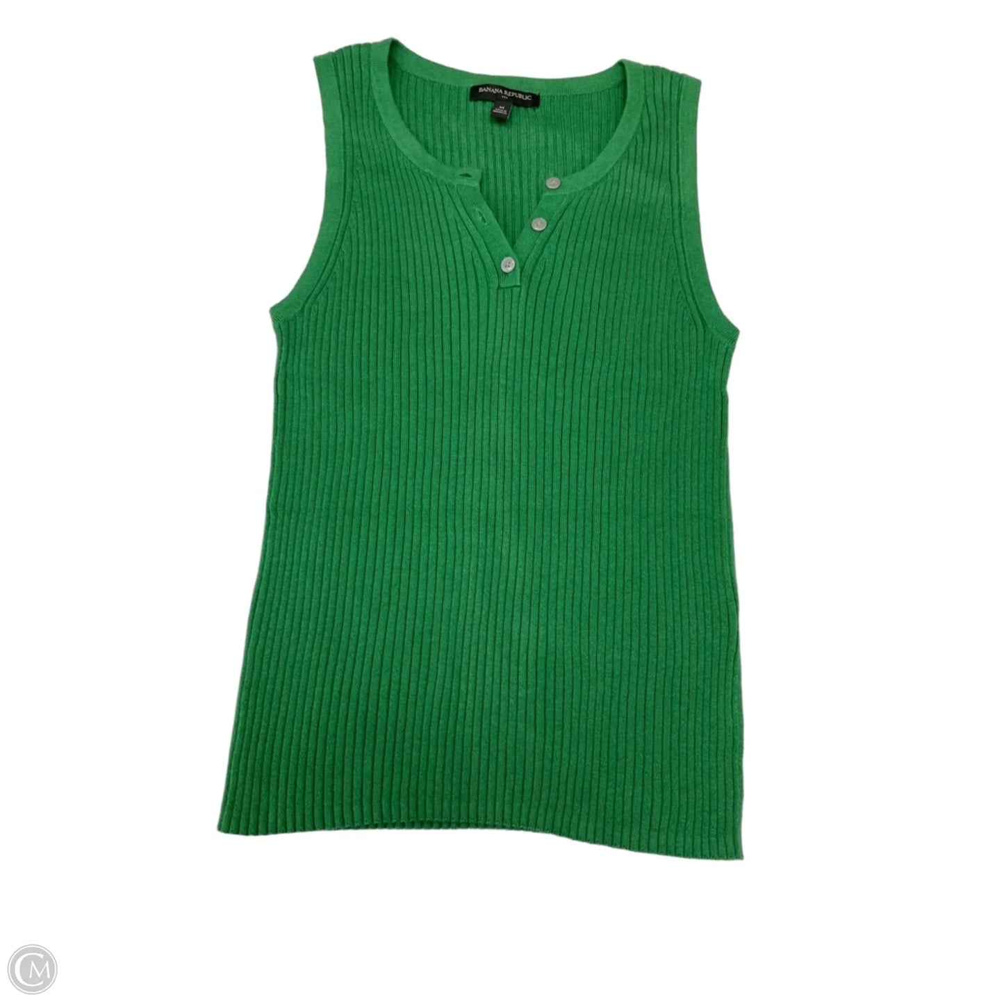 Tank Top By Banana Republic In Green, Size: M