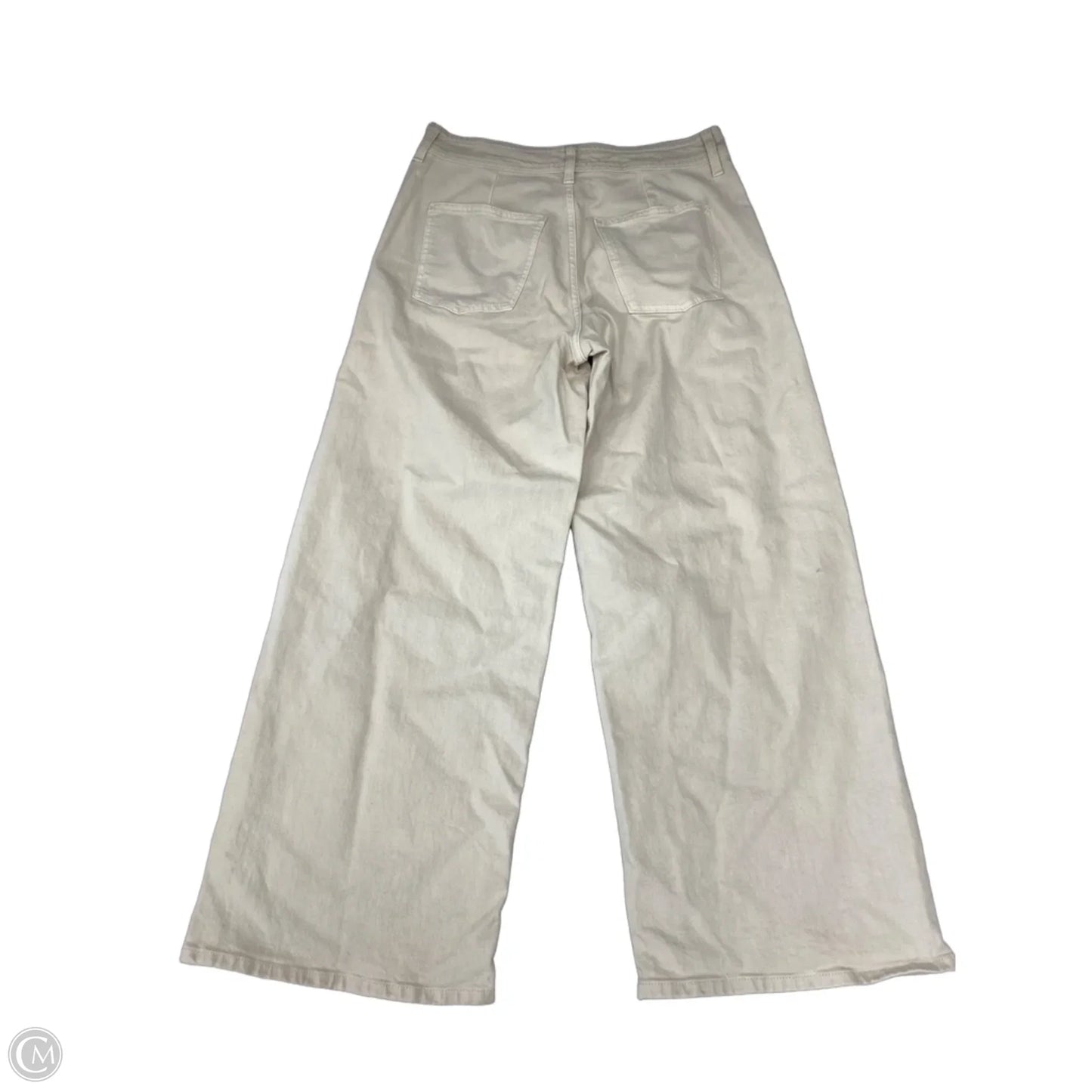 Jeans Wide Leg By Universal Thread In Cream Denim, Size: 10